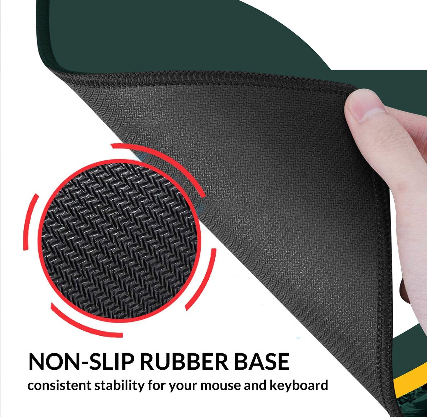 Large Stitched Edges Gaming Mouse Pad,31.5 X 13.8 Inch Mousepad for Laptop Computer Desktop