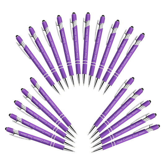 Personalized Custom Pens Bulk Free Engraving with Name Message Customized Ballpoint Pens Stylus for