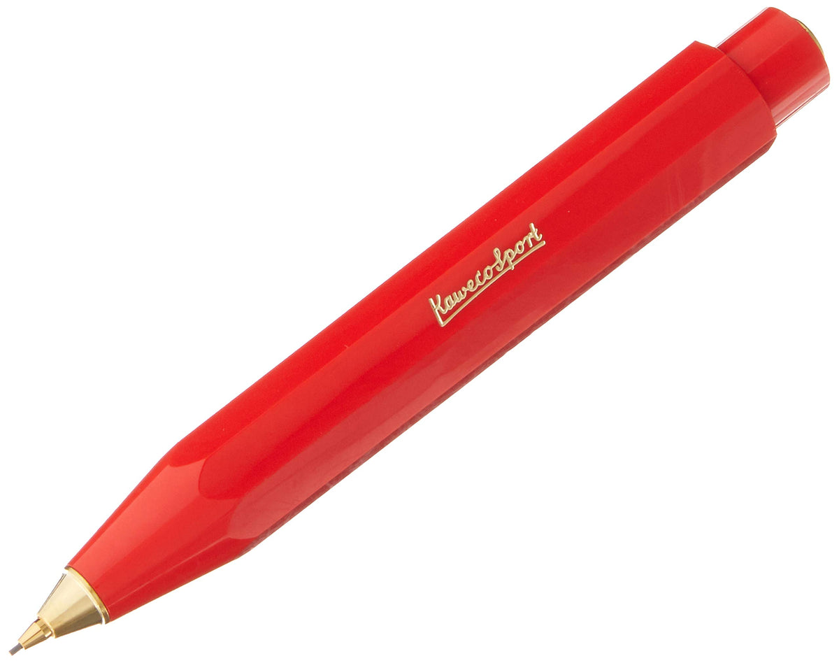 Kaweco CLASSIC SPORT Mechanical Pencil Red 0.7 mm HB I Exclusive Lead Pencil in Classic Design 10.5