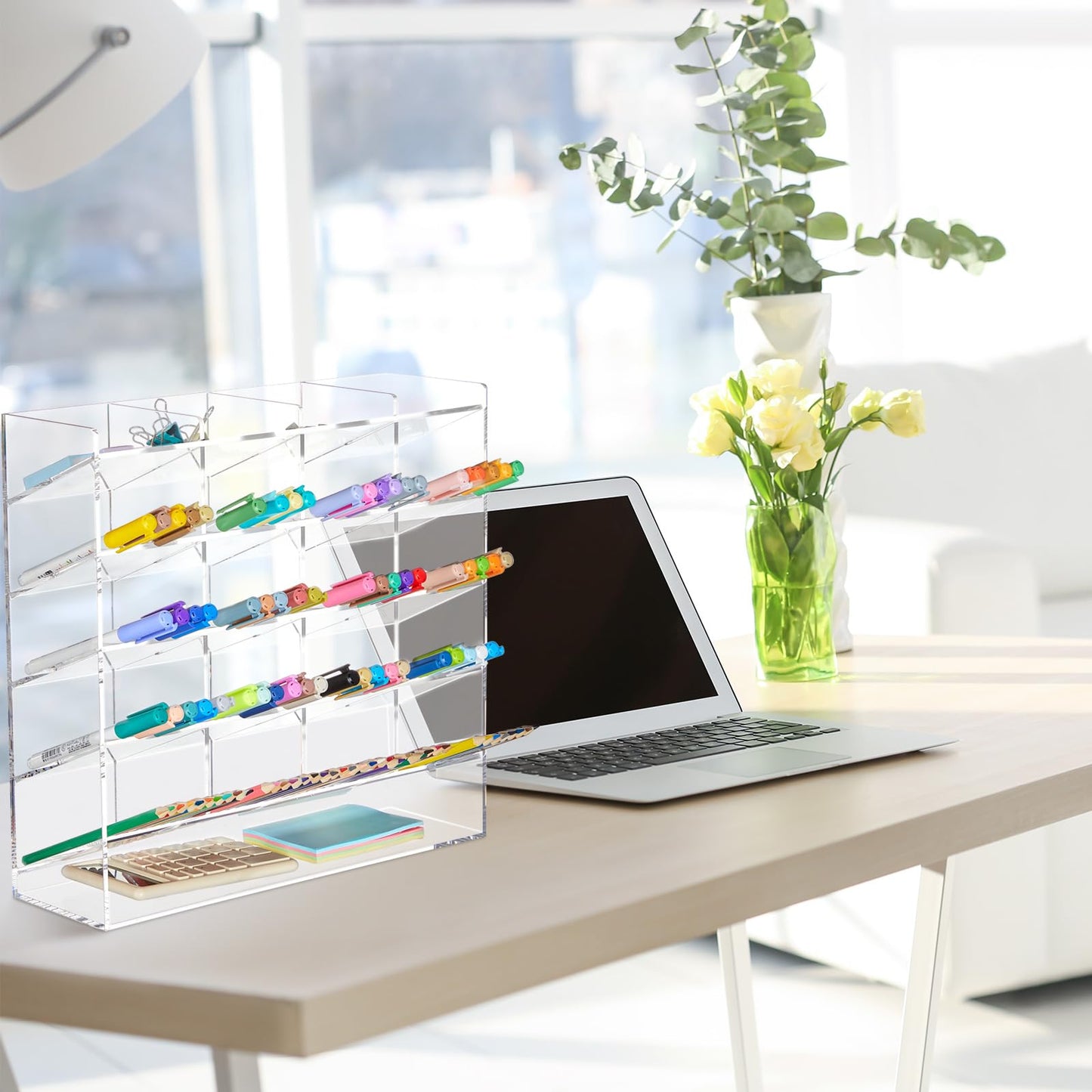 MotiMind Acrylic Pen and Marker Organizer for 250 Markers