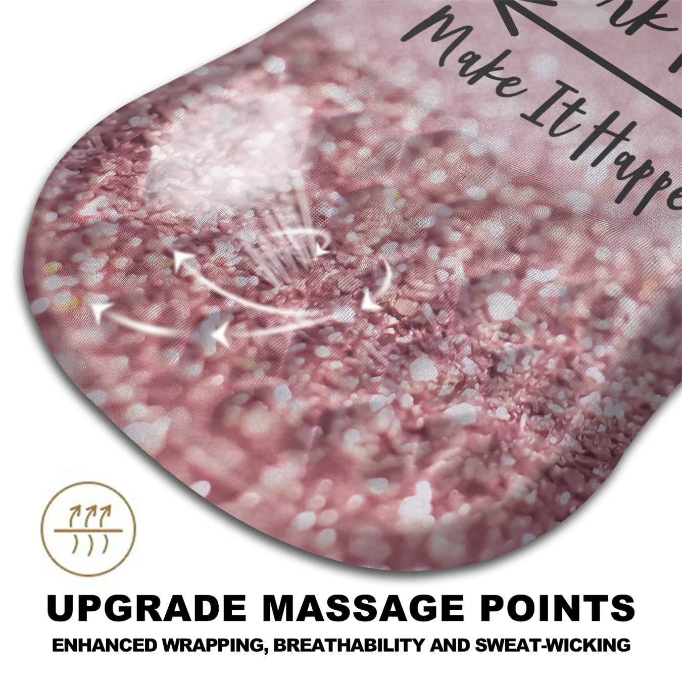 KUOSGM Mouse Pad Wrist Support, Ergonomic Mouse Pad with Massage Dot, Comfortable Computer Mouse