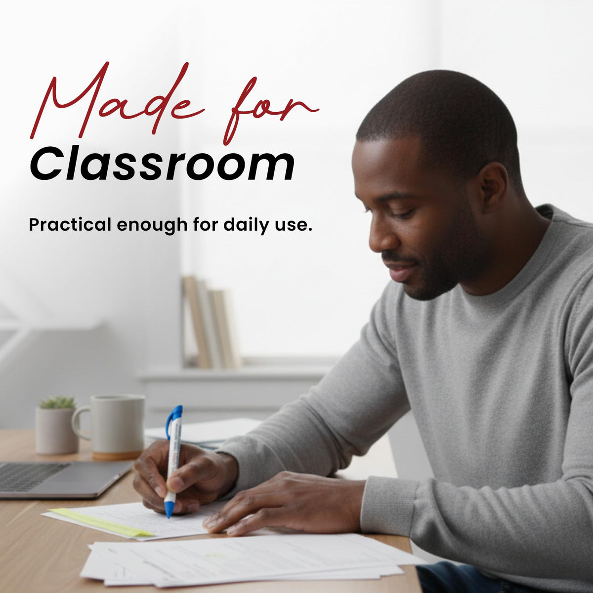 Greeting Pen #1 Teacher Appreciation Rotating Message 6 Pen Set - Inspirational Pens for Teachers