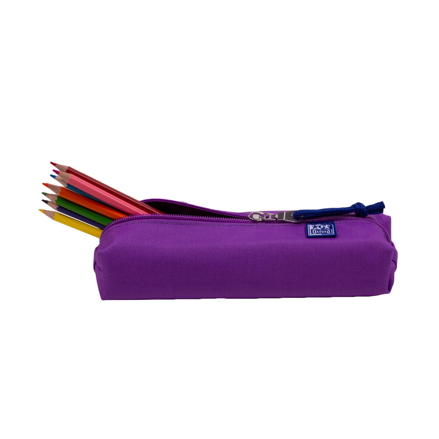 Oxford, Rectangular Pencil Case with Rubber, 22 cm, Purple