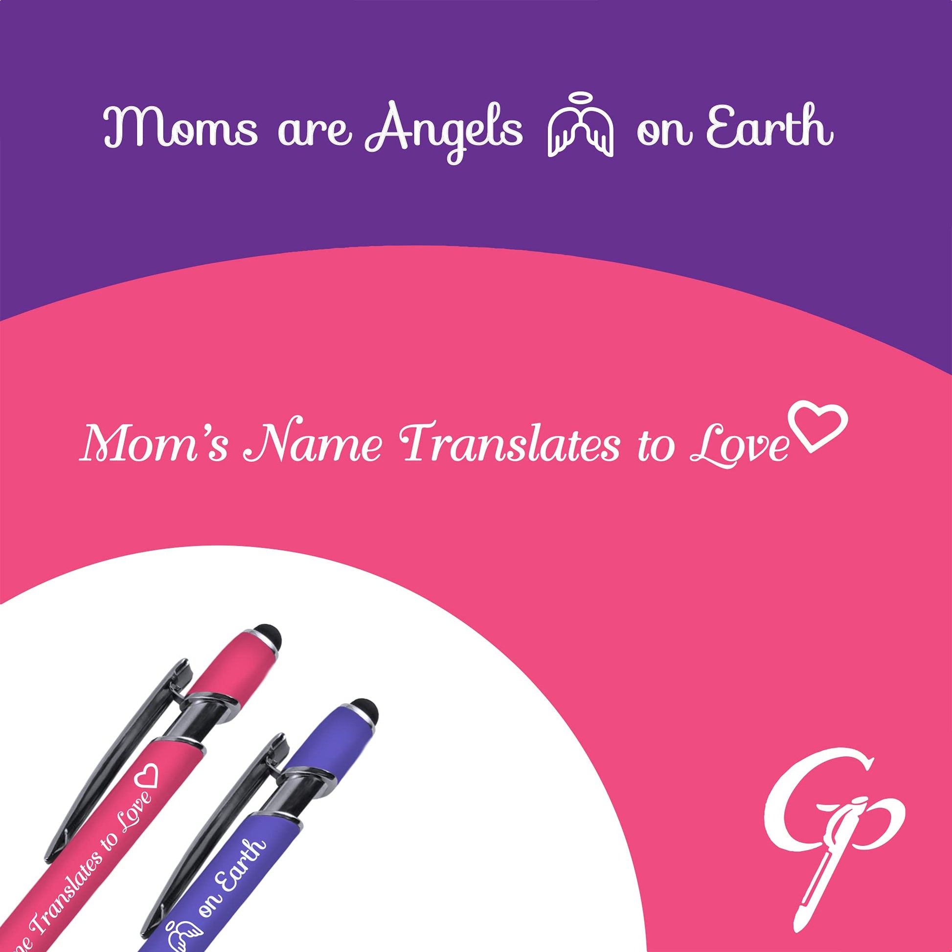 Greeting Pen Mom Comfort Feel Stylus Metal Pen Duo - 6 Pack (6080)