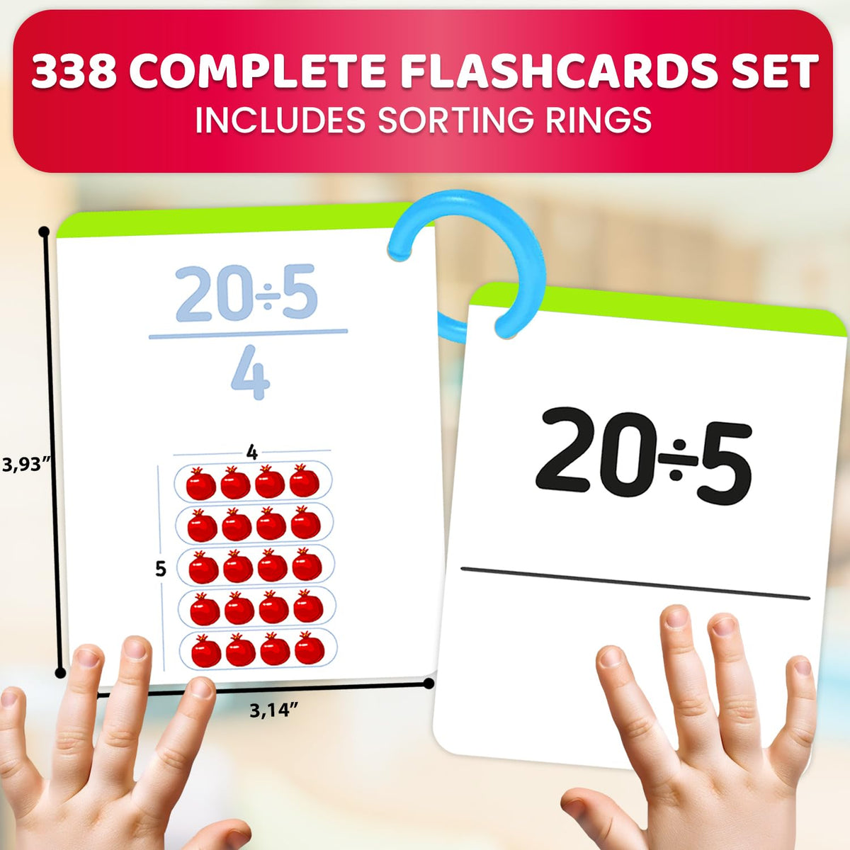 Math Flash Cards for Kids Ages 4-8 - Math Games 1st to 3rd Grade