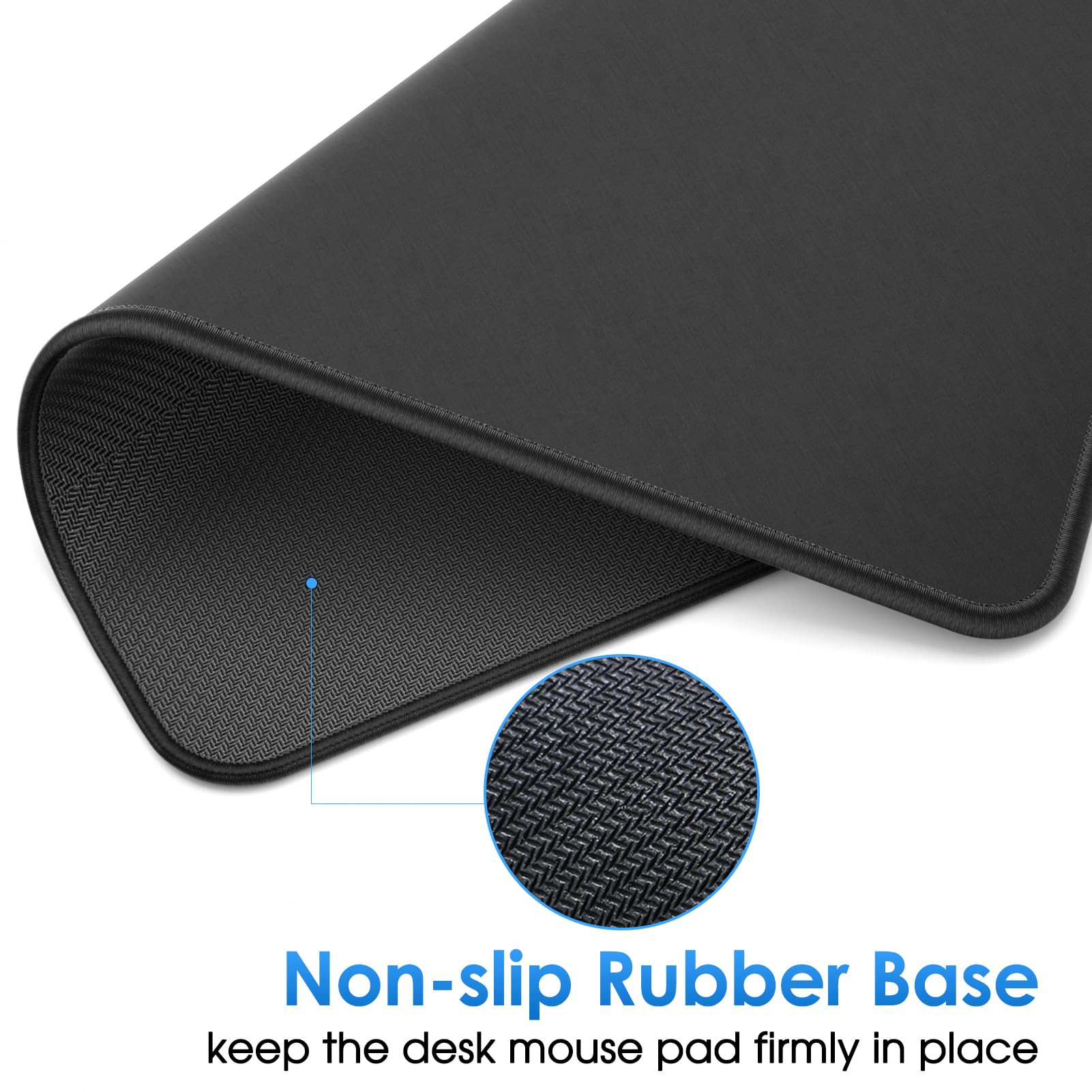 KTRIO 20 Pack Mouse Pads, Black Computer Mousepad for Desk, 11 x 8.5 in