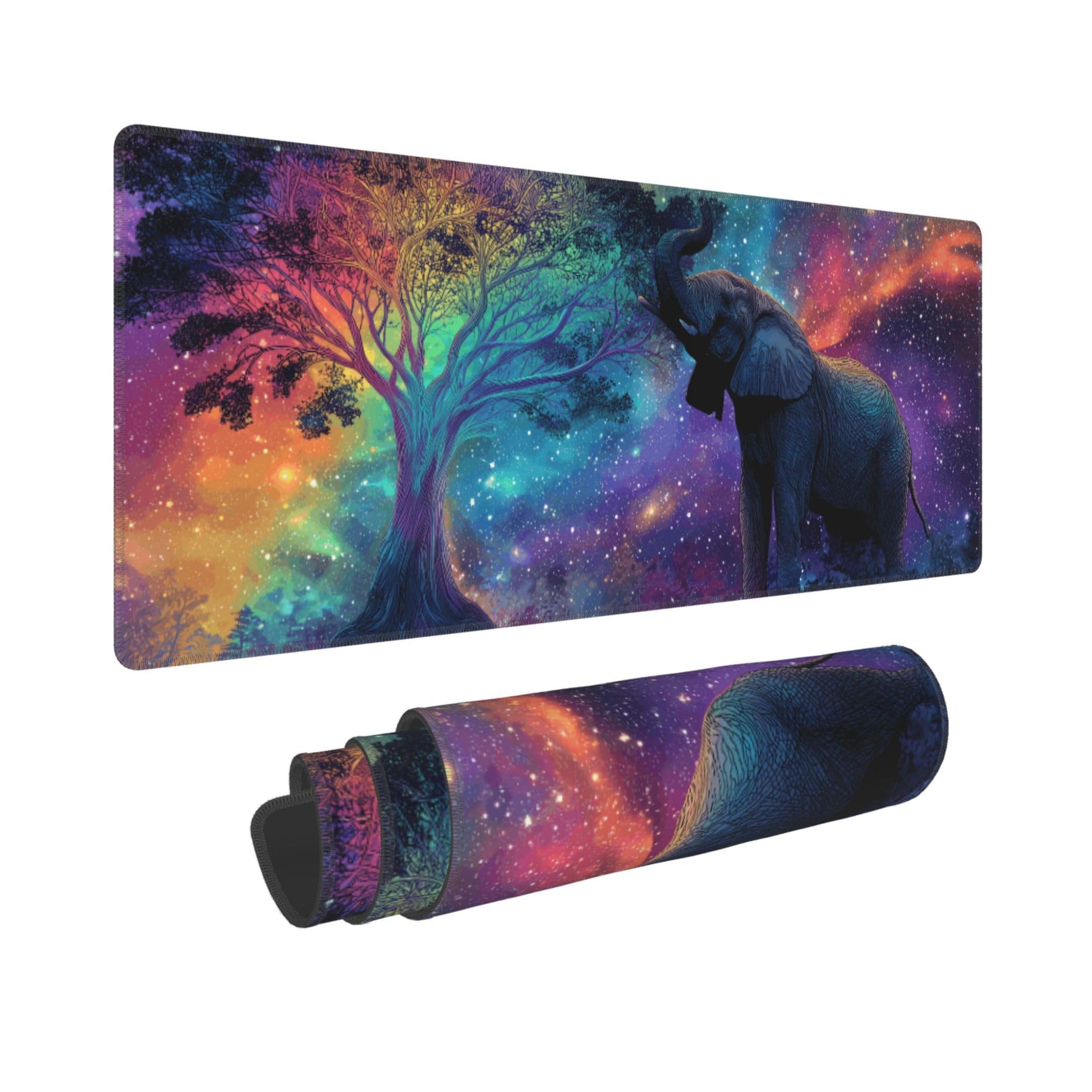 Elephant Mouse Pad Extended Large Gaming Mouse Pad XL Stitched Edges for Gamer Home Office 31.5 X