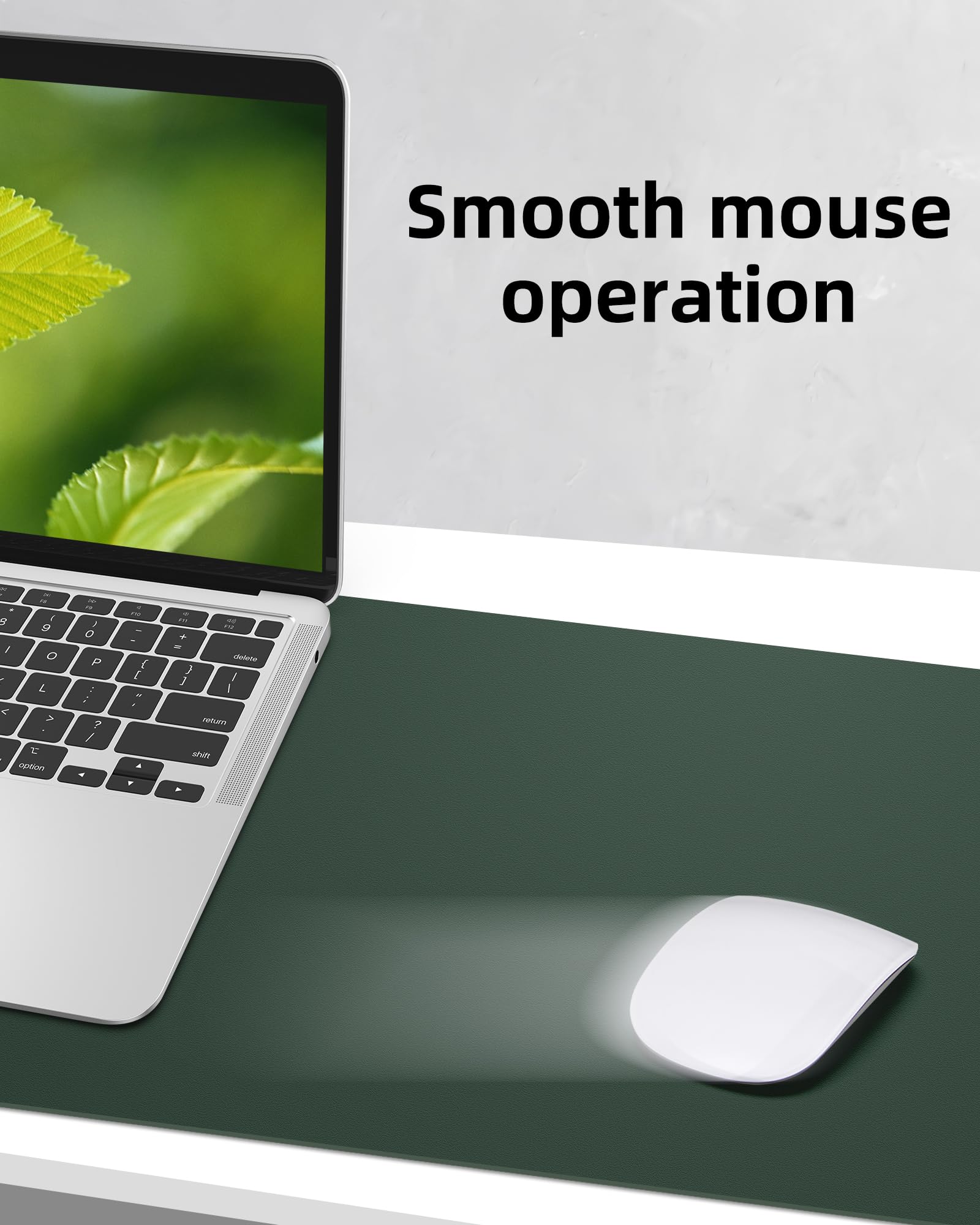Large Desk Mat,55" x 17"Leather Desk Pad Protector,Large Mouse Pad,Office Desk Mat, Non-Slip PU