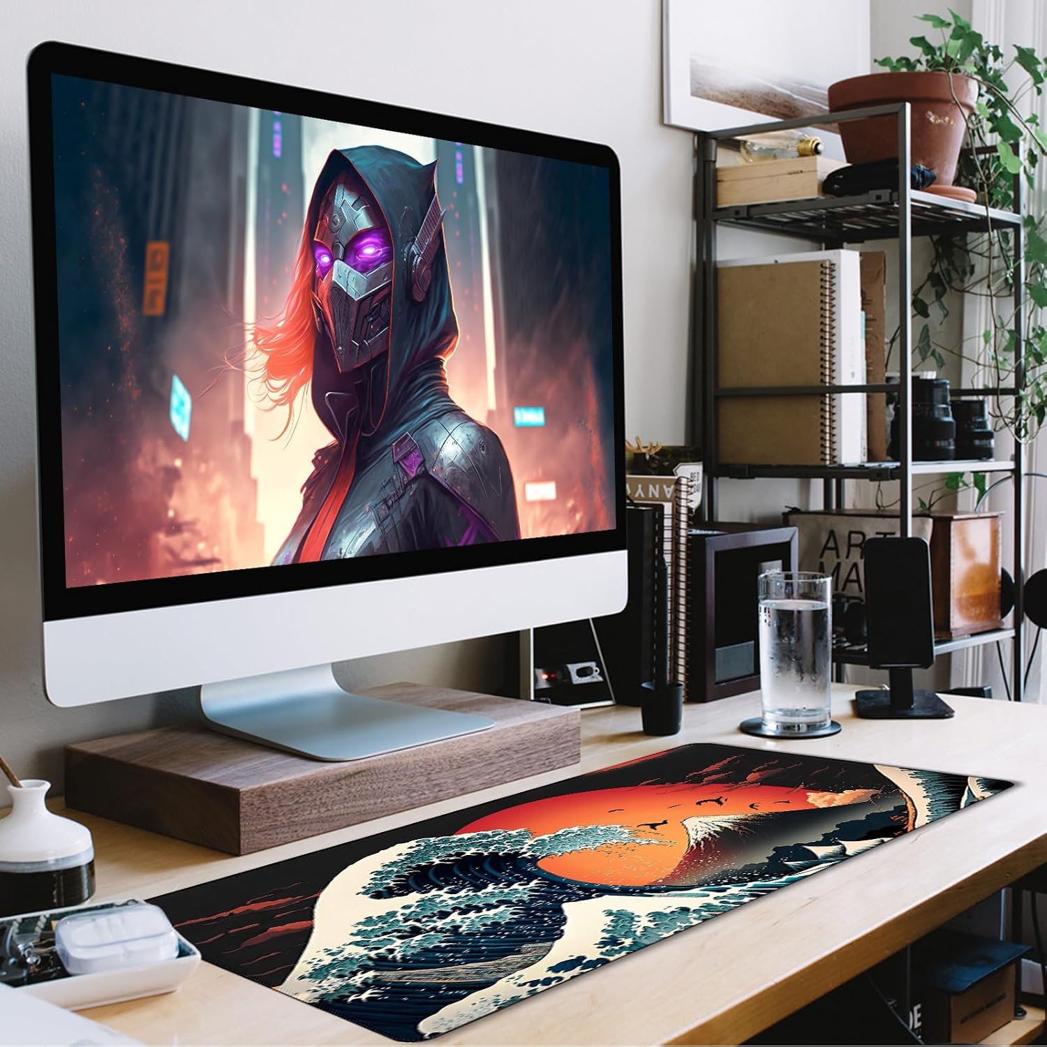 Big Mouse Pad, Upgrade Durable 35.4"x15.7" Larger Extended Mouse Pad for Gamer with Stitched Edges