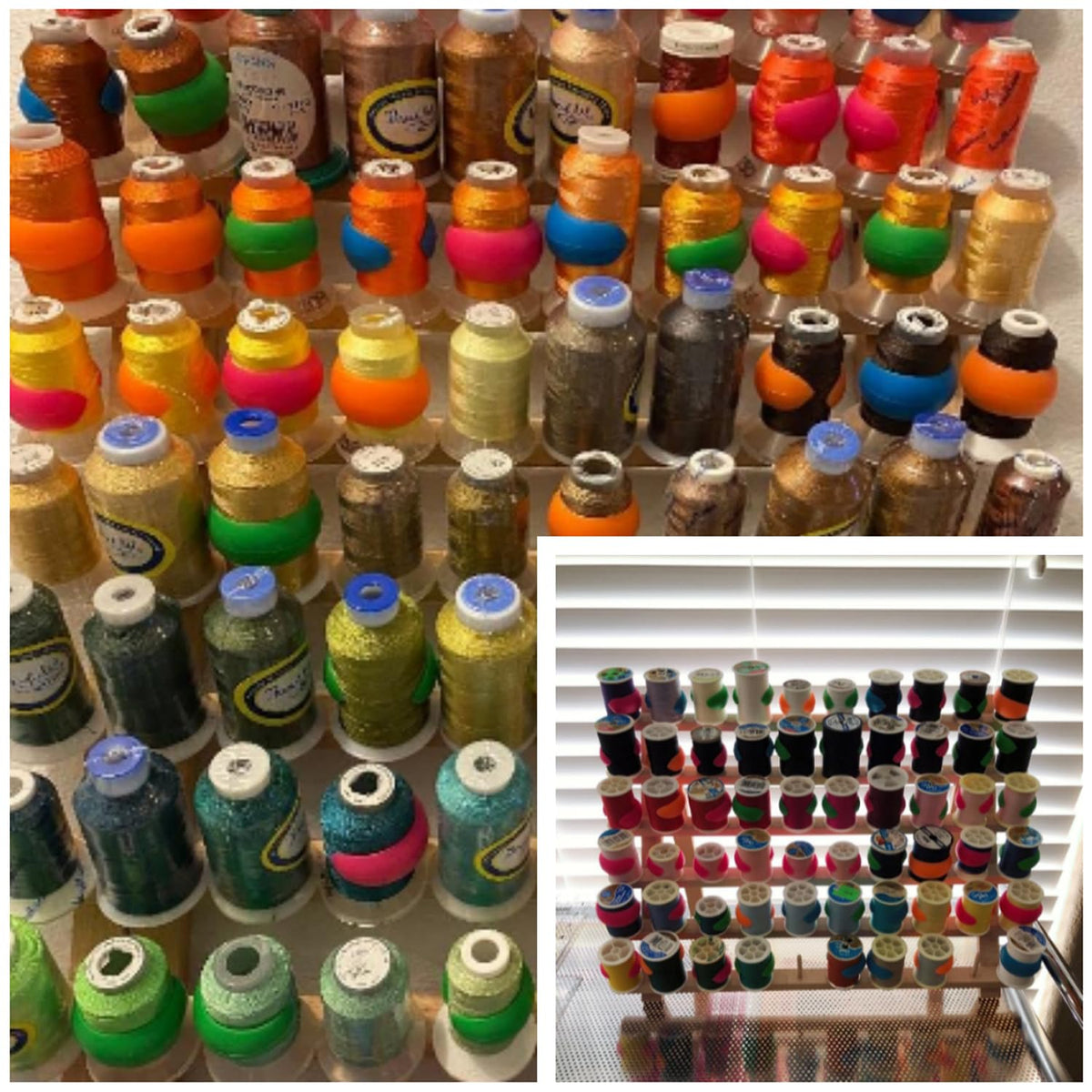 New Brothread 100pcs Thread Spool Huggers