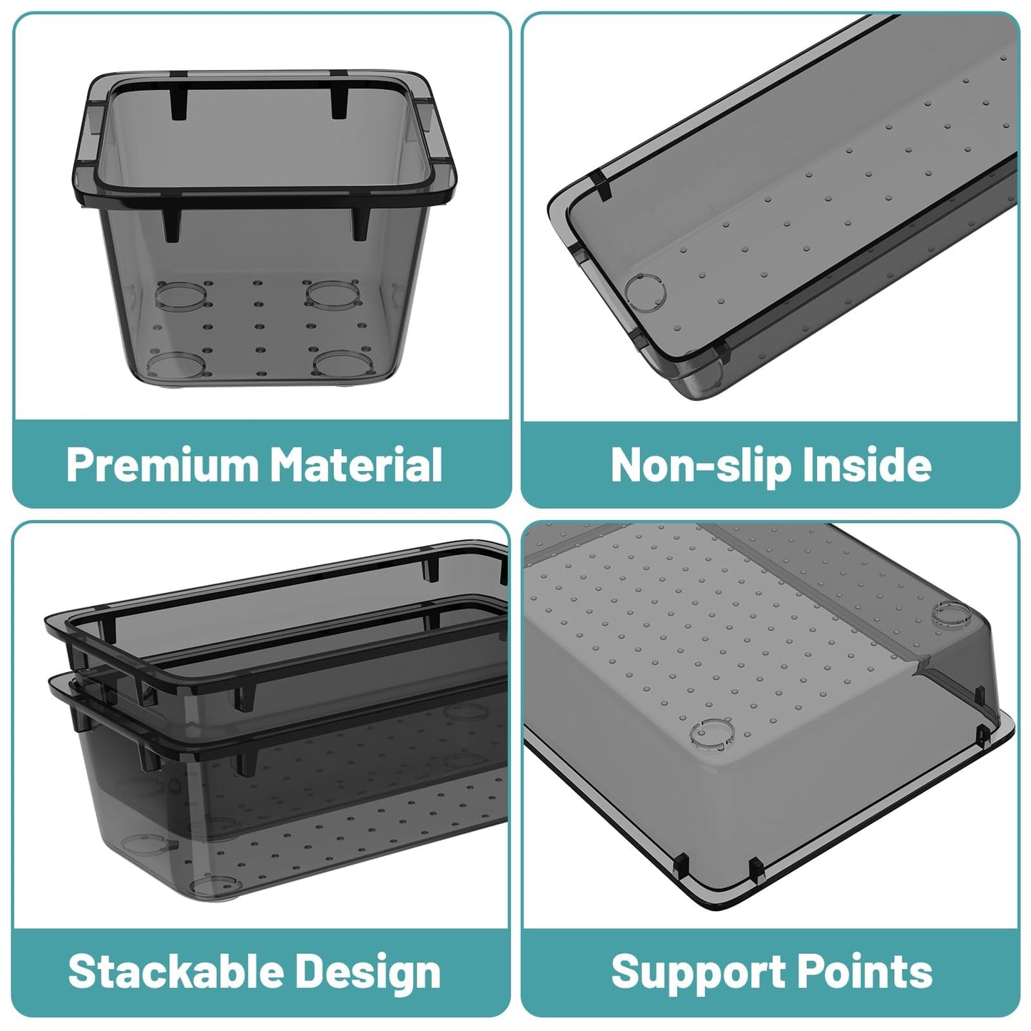 Drawer Organizer Set, Drawer Organization and Storage Containers, 32 PCS