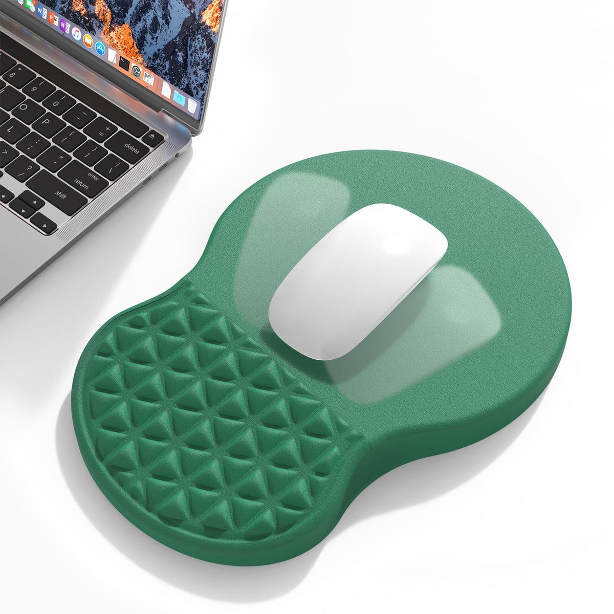 PYEDCA Ergonomic Mouse Pad Wrist Support with Massage Design, Pain Relief Mousepad with Wrist Rest