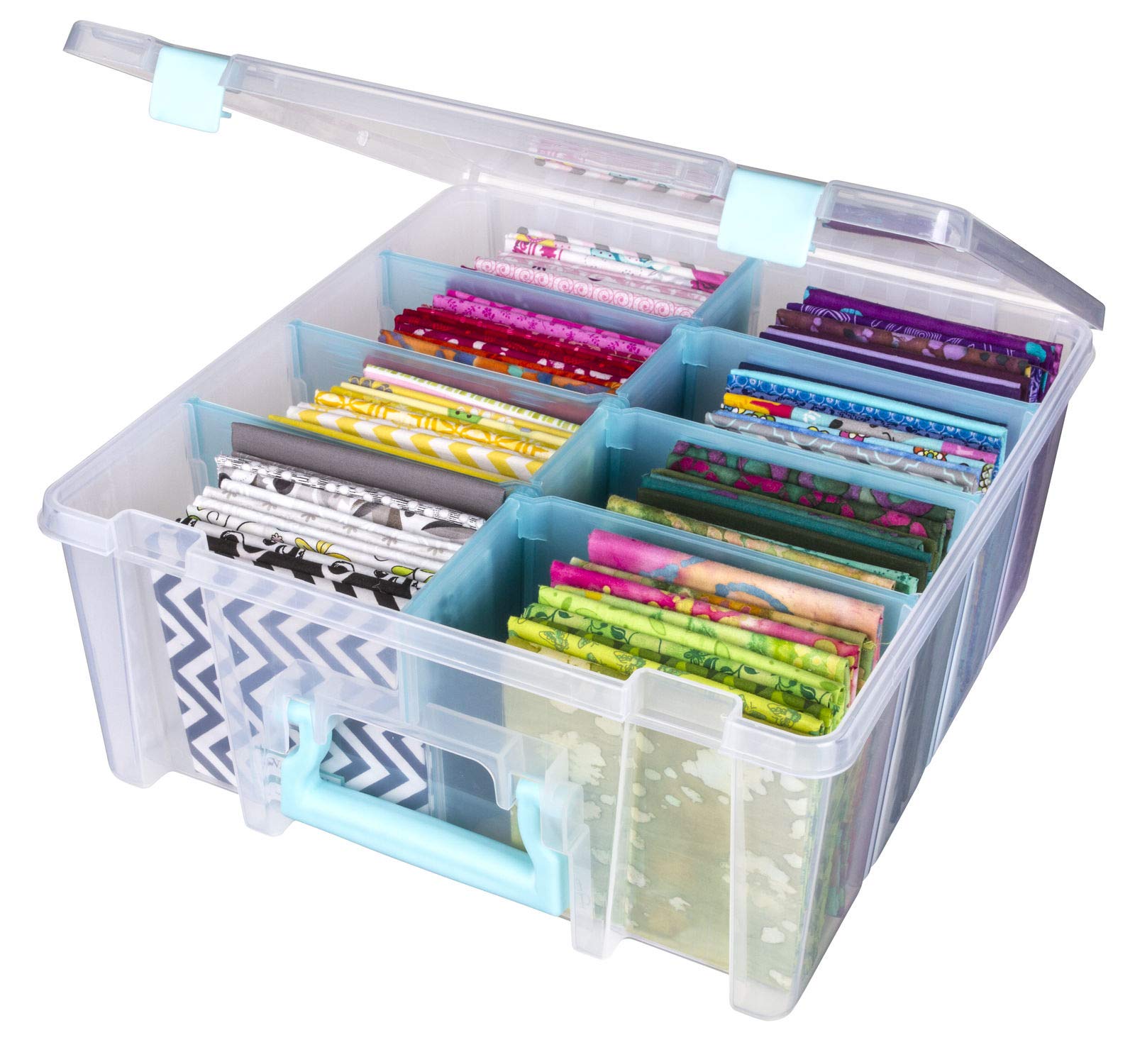ArtBin 6990SA Super Satchel Double Deep with Removable Dividers, Large Portable Art & Craft Storage