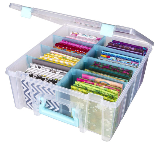 ArtBin 6990SA Super Satchel Double Deep with Removable Dividers, Large Portable Art & Craft Storage
