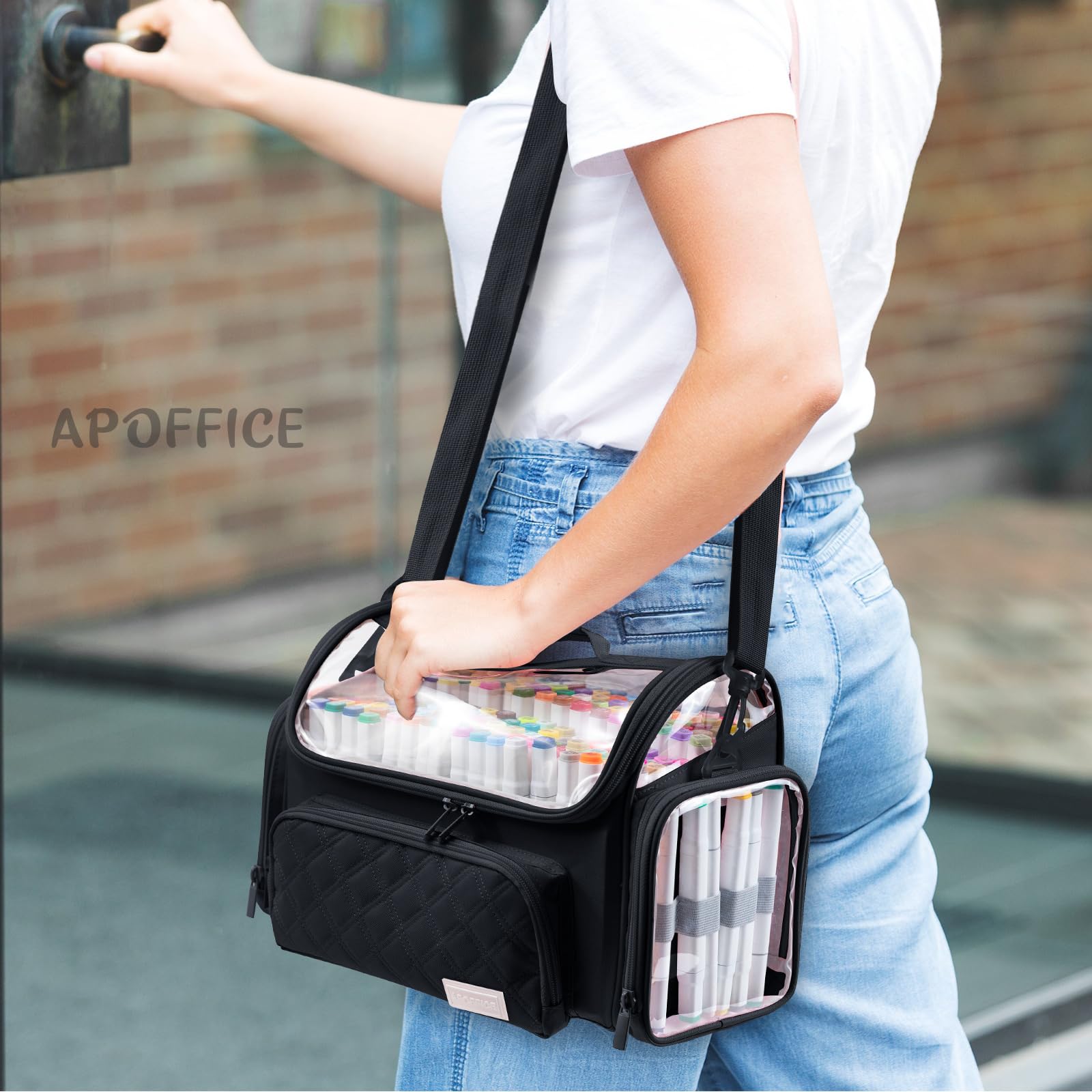 Large Marker Case for 200-300 Markers, Marker Organizer Bag,Pen Storage