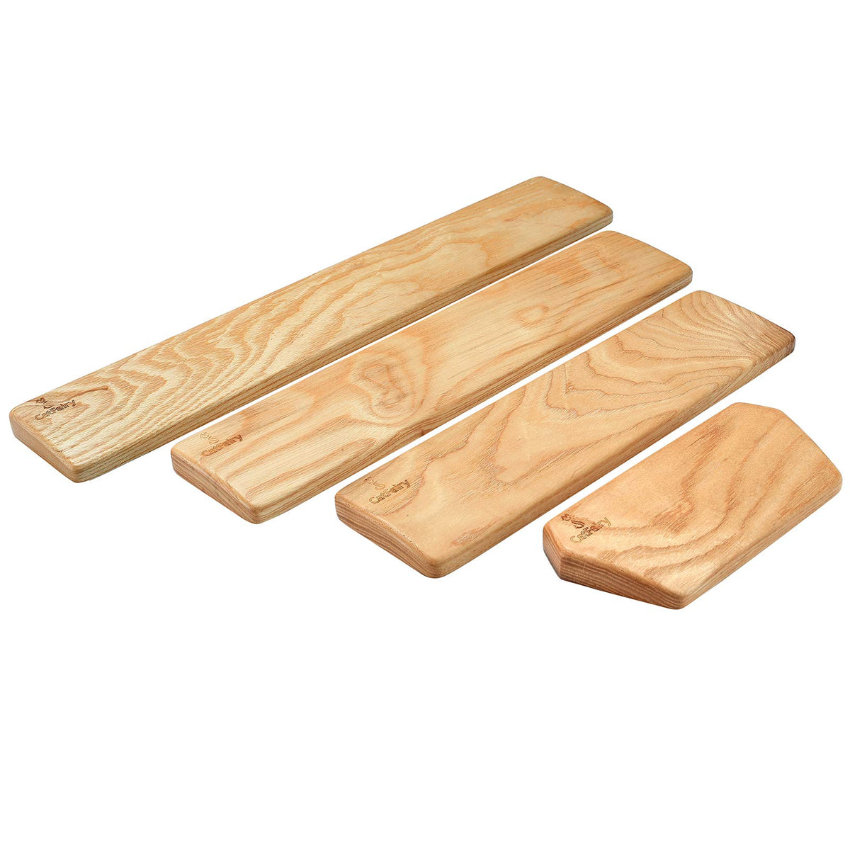 Wooden Keyboard Wrist Rest and Mouse Pad - Solid Wood Palm Guard for Keyboard and Mouse - Ash Wood