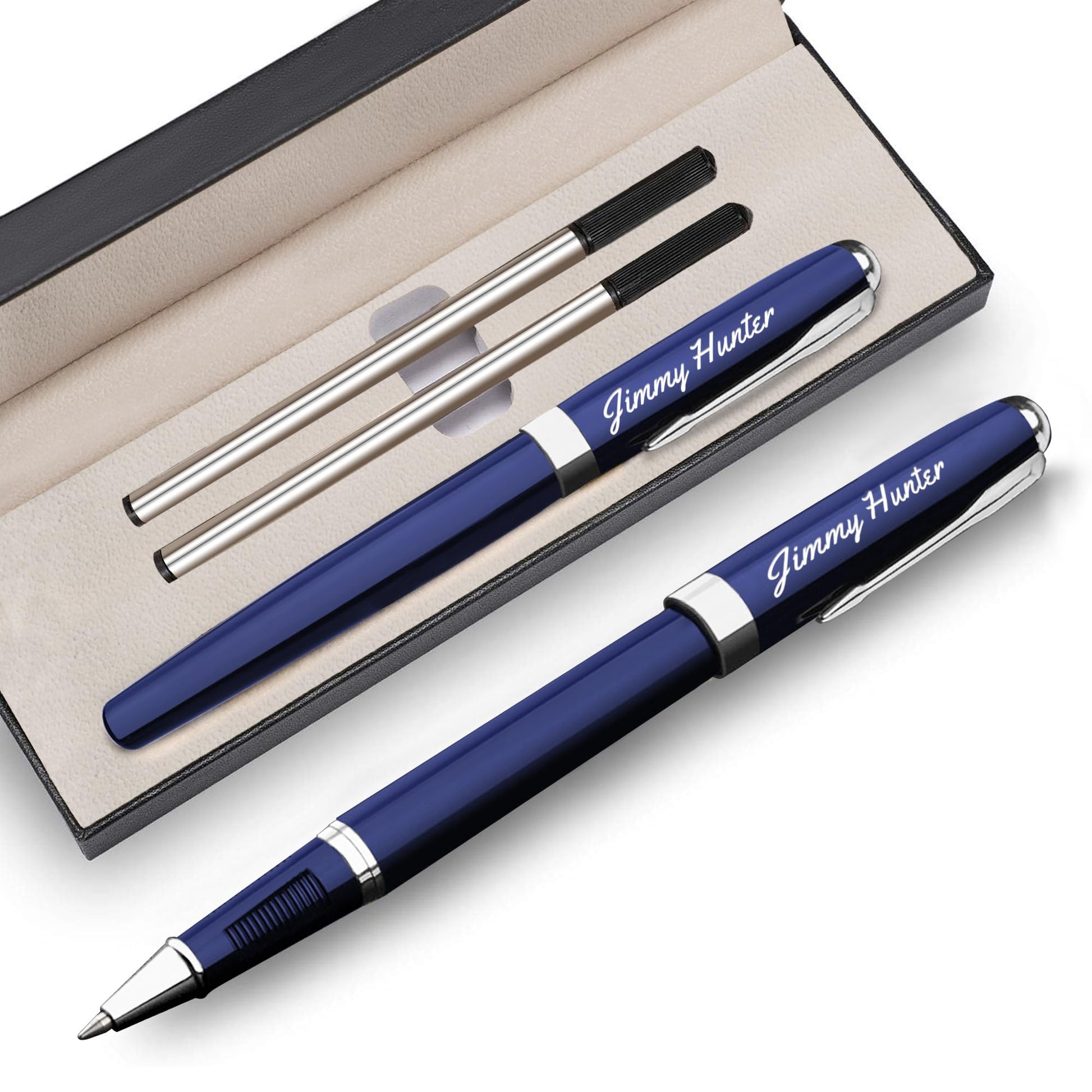 EDSG Personalized Pens Engraving Pen Custom Ballpoint Pens with Refillable Thank You Teacher