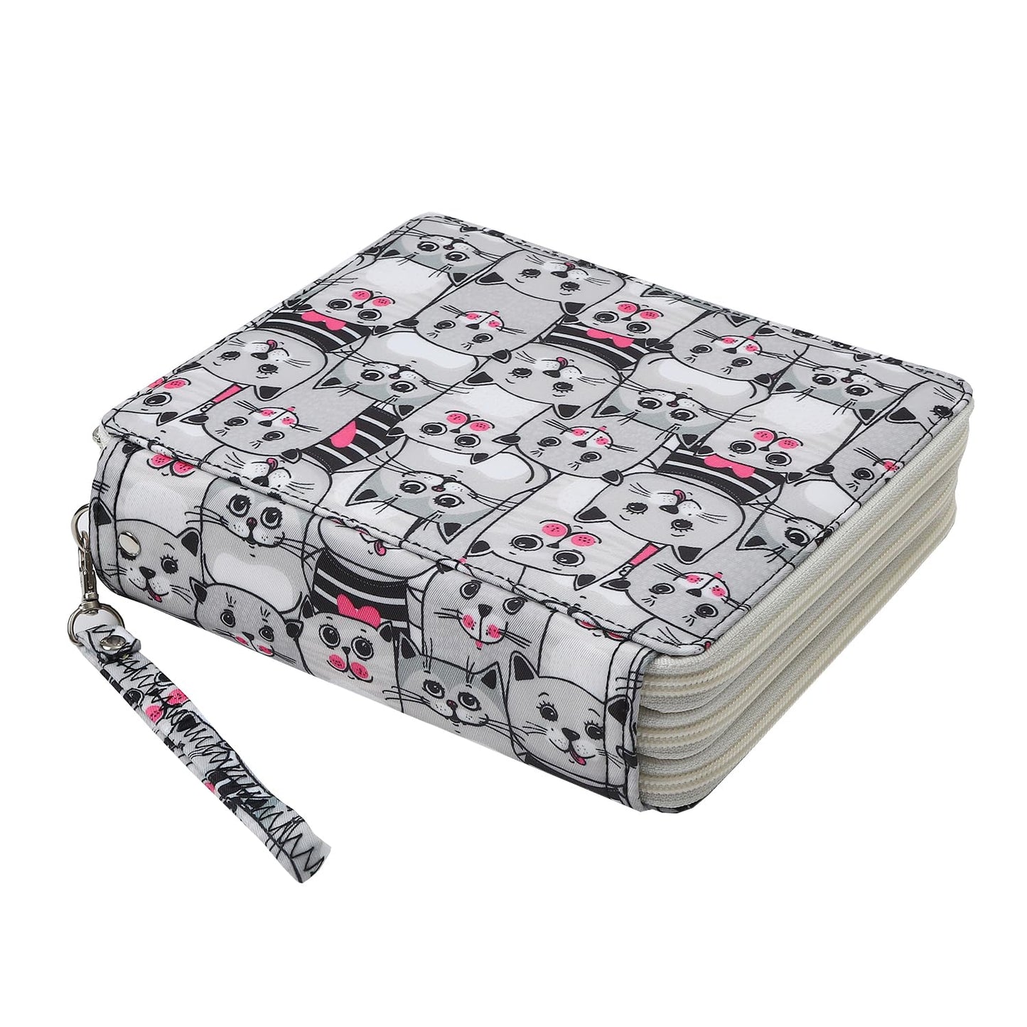 Lbxgap 124 Slots Pencil Case Organizer w/Removal Handle Strap