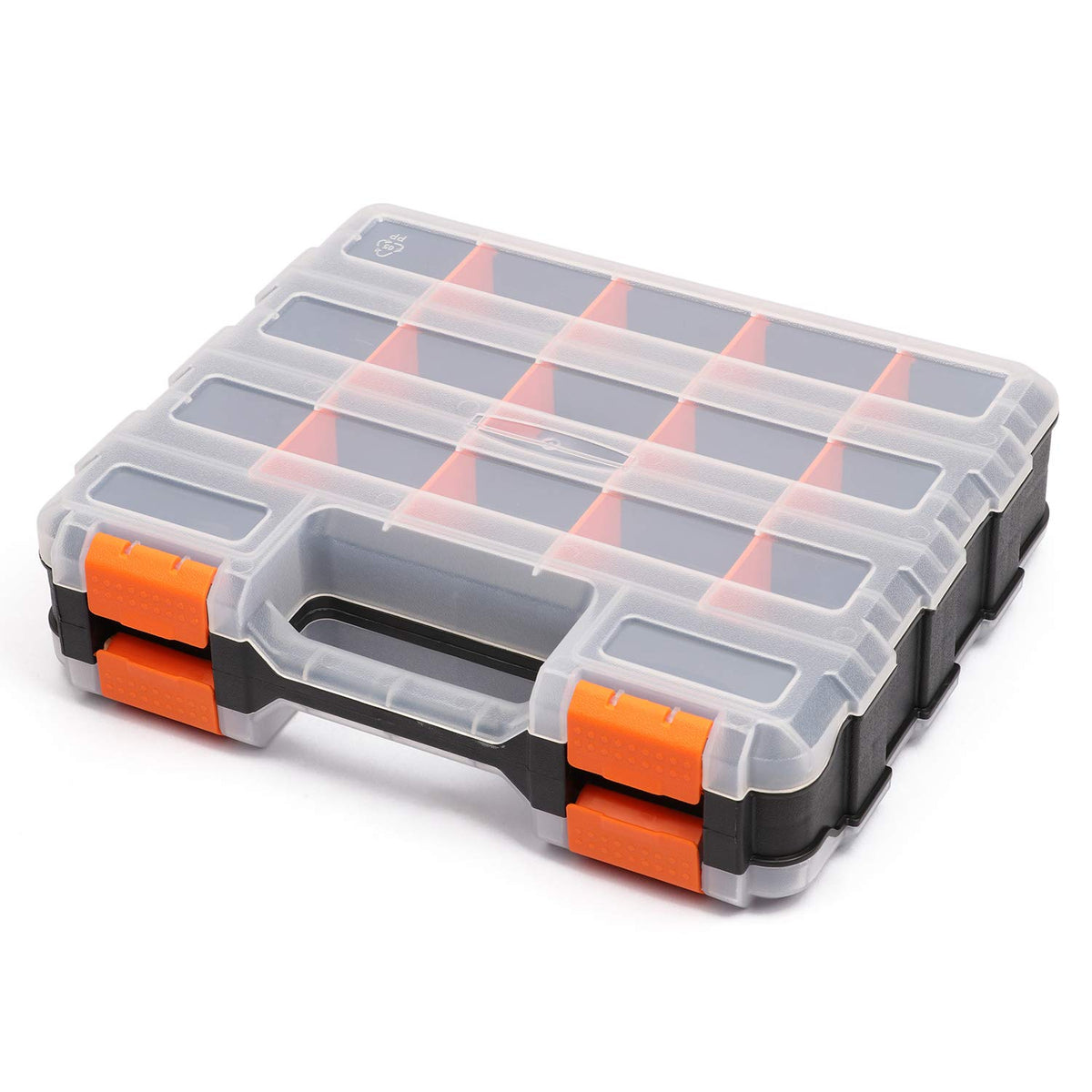 MIXPOWER 34-Compartments Double Sided Organizer with Impact Resistant Polymer and Customized