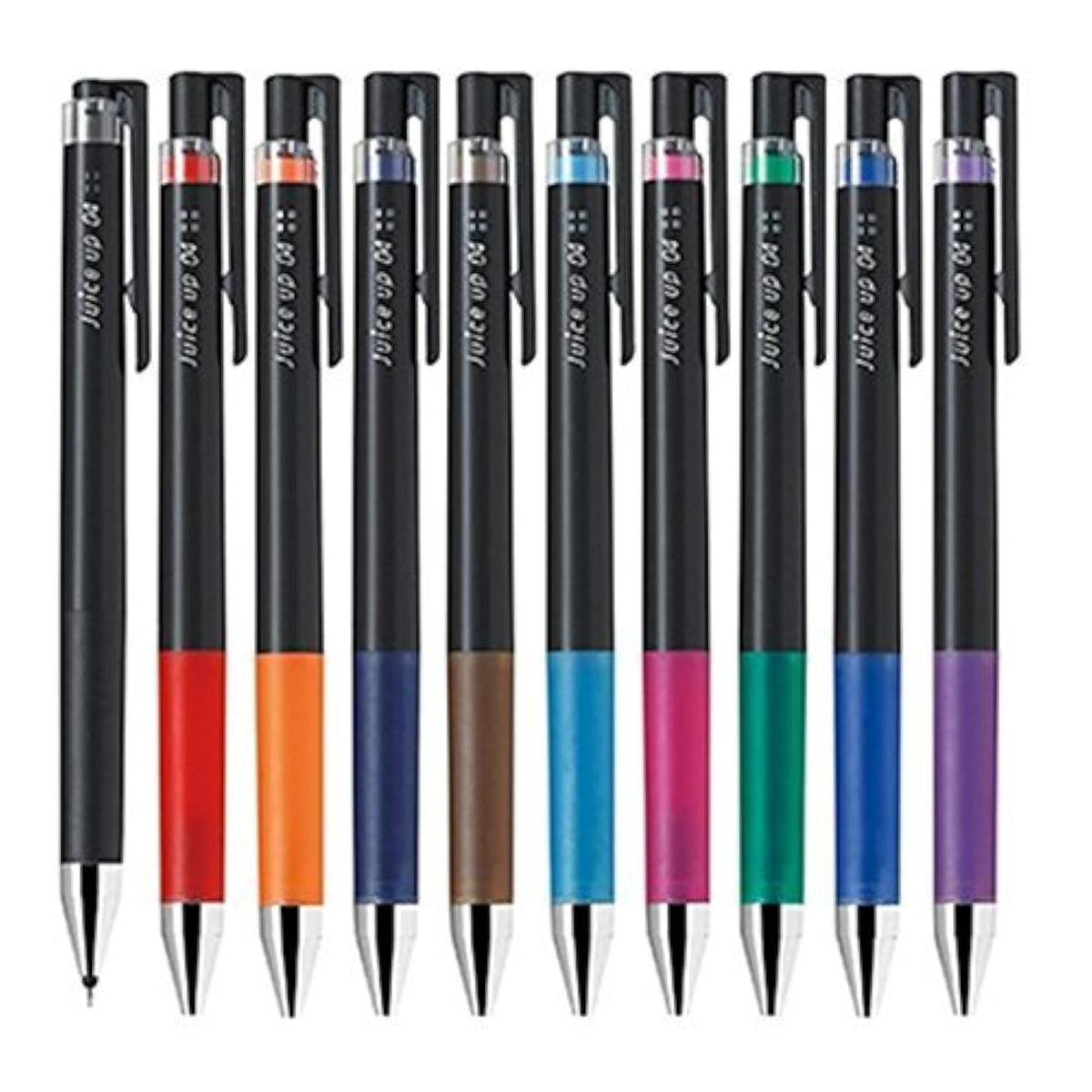 Pilot juice up 04 Retractable Gel Ink Pen, Ultra Fine Point 0.4mm, LJP-20S4, 10 Color Set