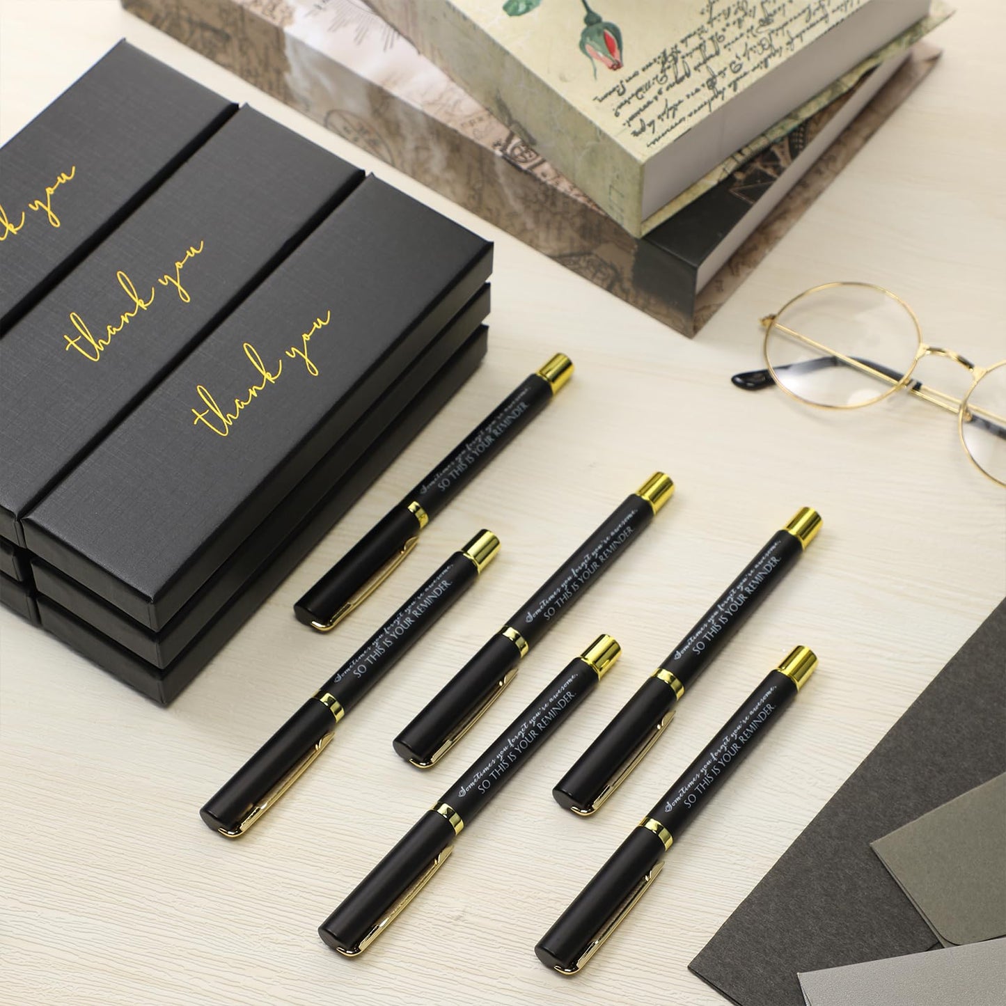 PerKoop 10 Sets Thank You Gifts, Appreciation Pens with Boxes for Men Women