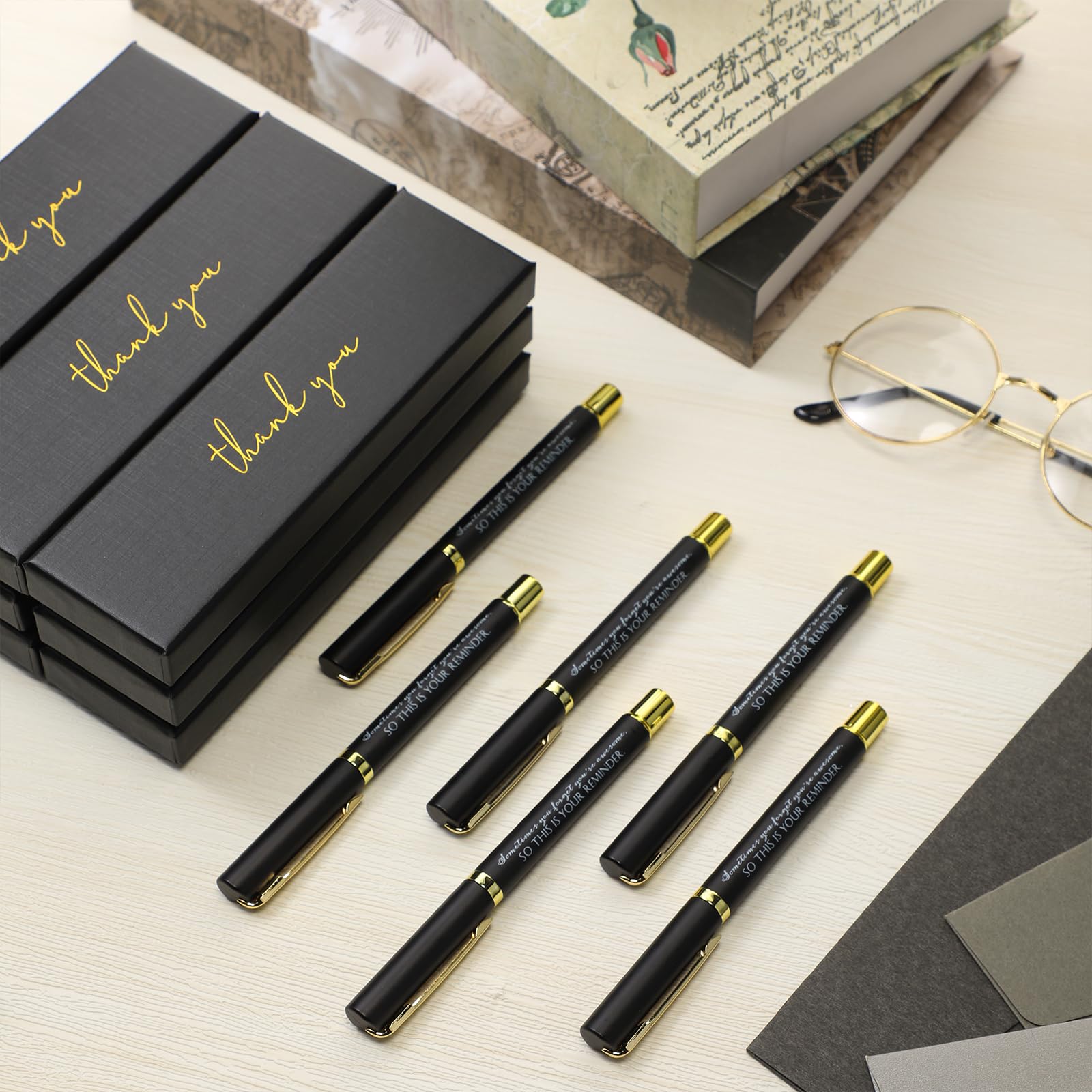 PerKoop 10 Sets Thank You Gifts, Appreciation Pens with Boxes for Men Women
