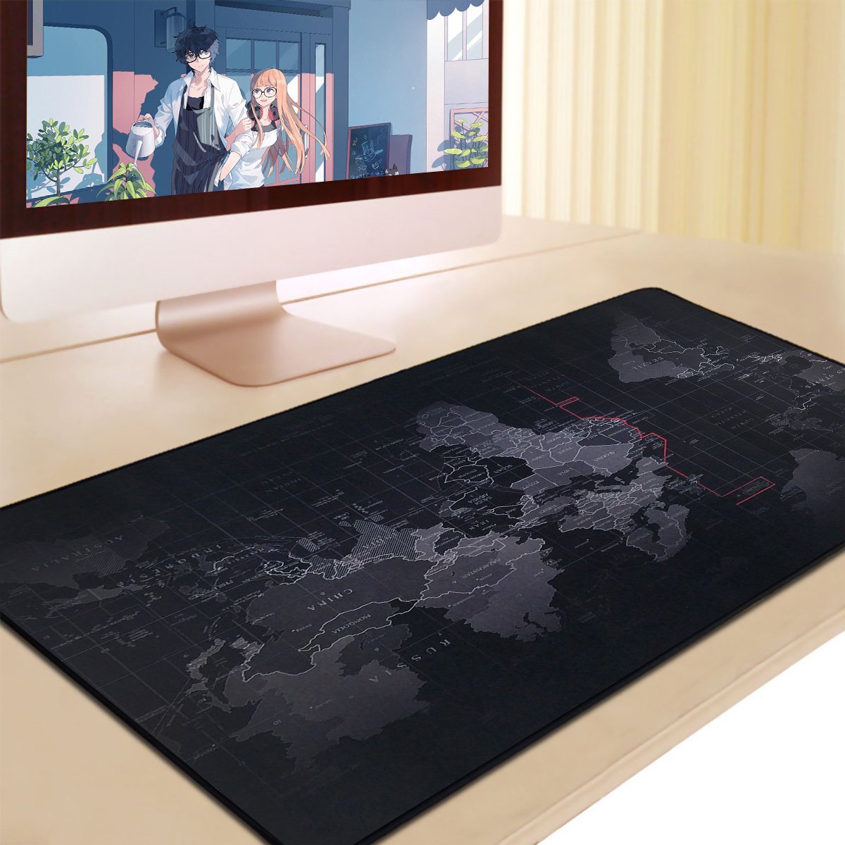 Qisan Large Gaming Mouse Pad Extended Size Mousepad for Computer Desktop PC Laptop