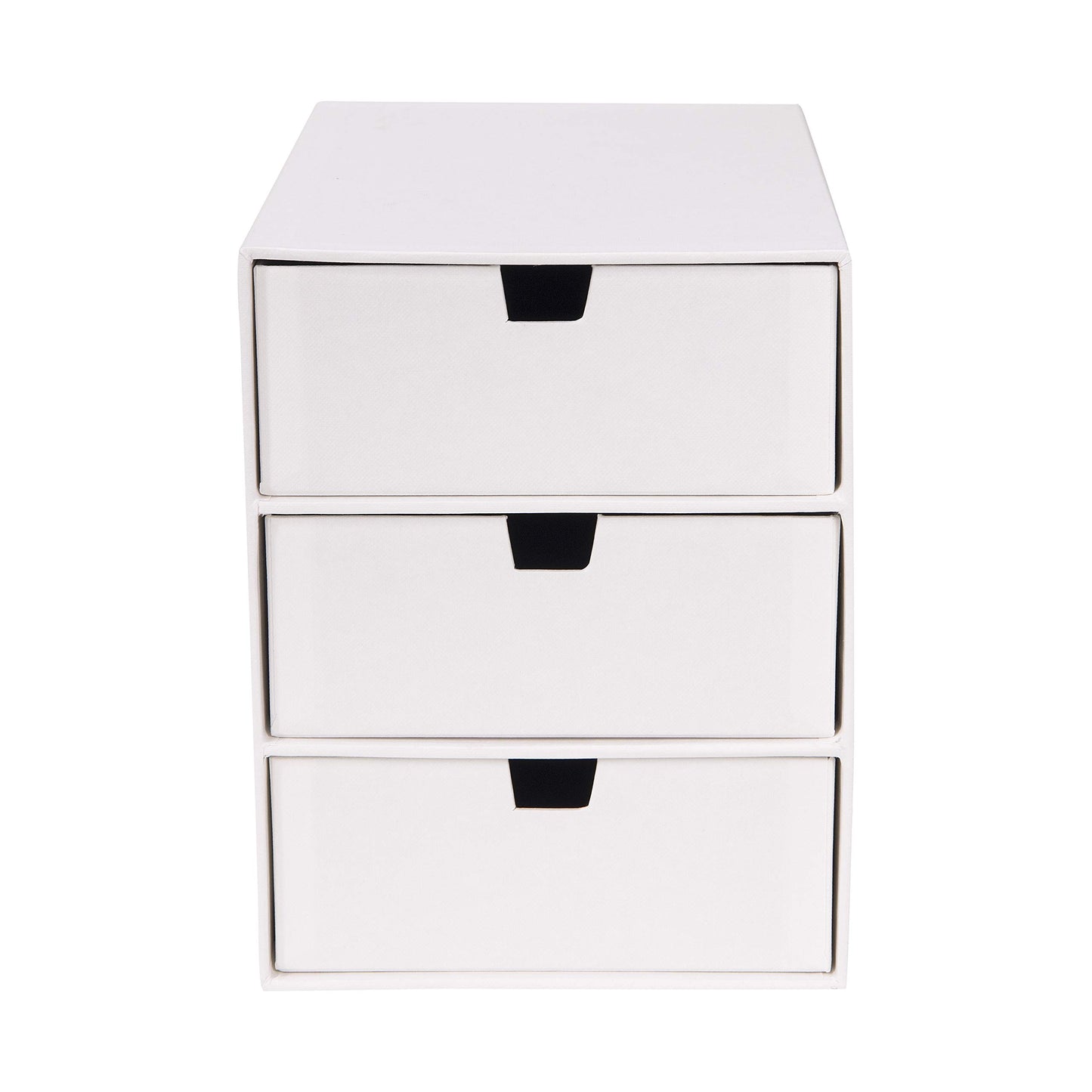 Bigso Box of Sweden Ingrid 3-Drawer Fiberboard Desk Organizer for Office Supplies and Accessories