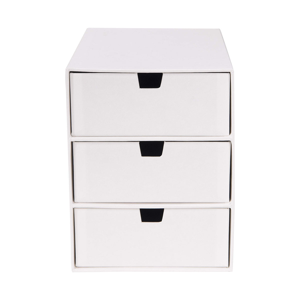 Bigso Box of Sweden Ingrid 3-Drawer Fiberboard Desk Organizer for Office Supplies and Accessories