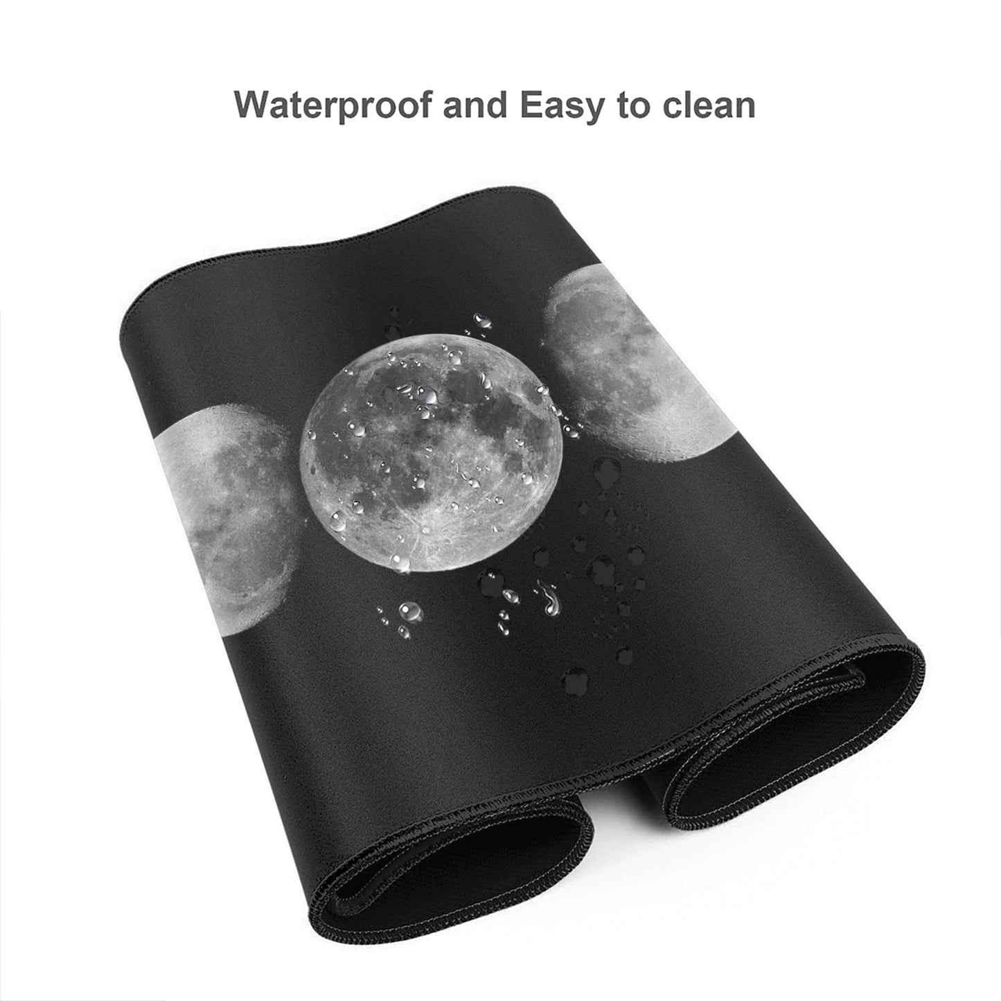 Desk Mat,Celestial Moon Phases Extended Gaming Mouse Pad for Office Work & Game,Computer Keyboard