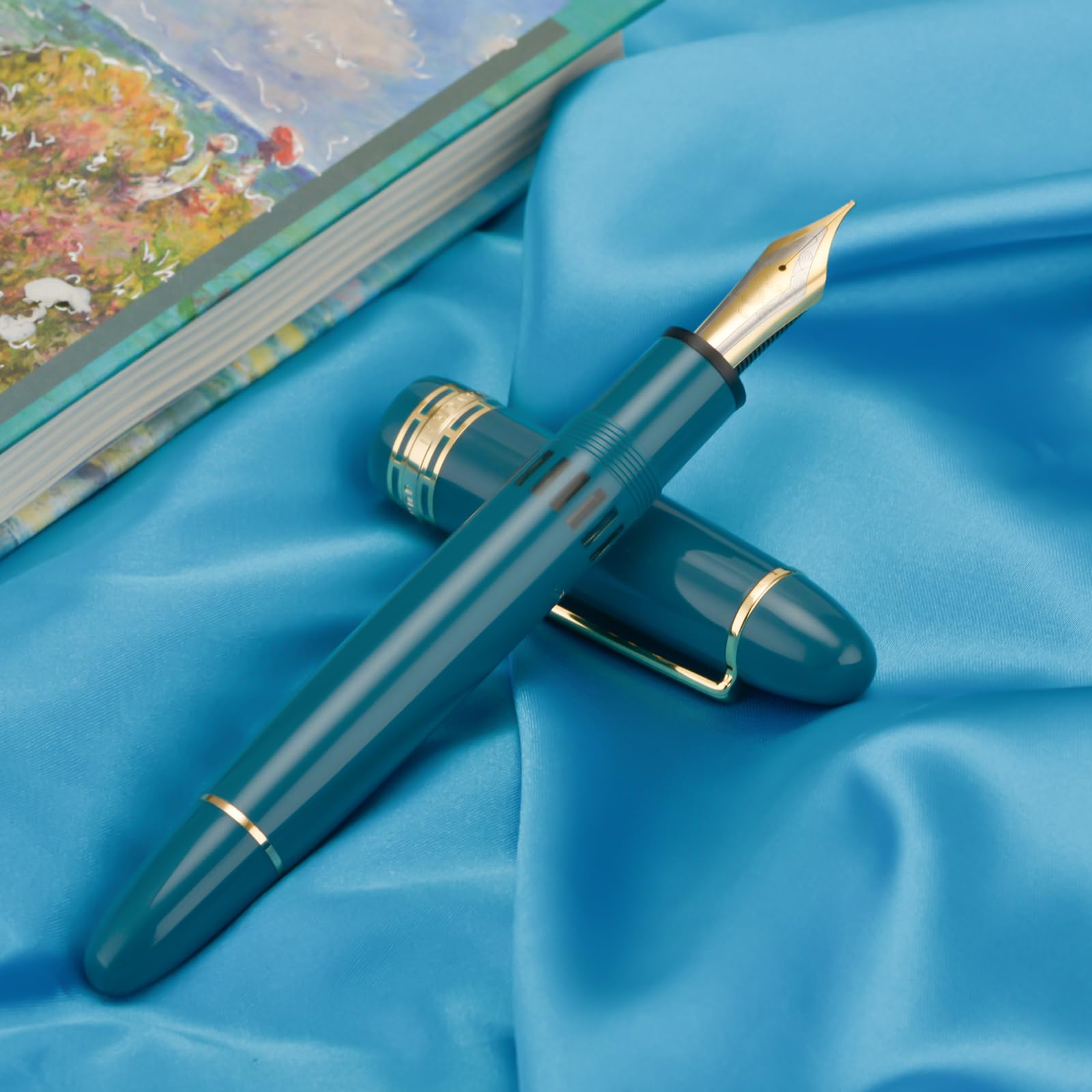Wikult Yongsheng Junlai 630 Acrylic Fountain Pen, Size 8 Medium Nib with Piston Filling System