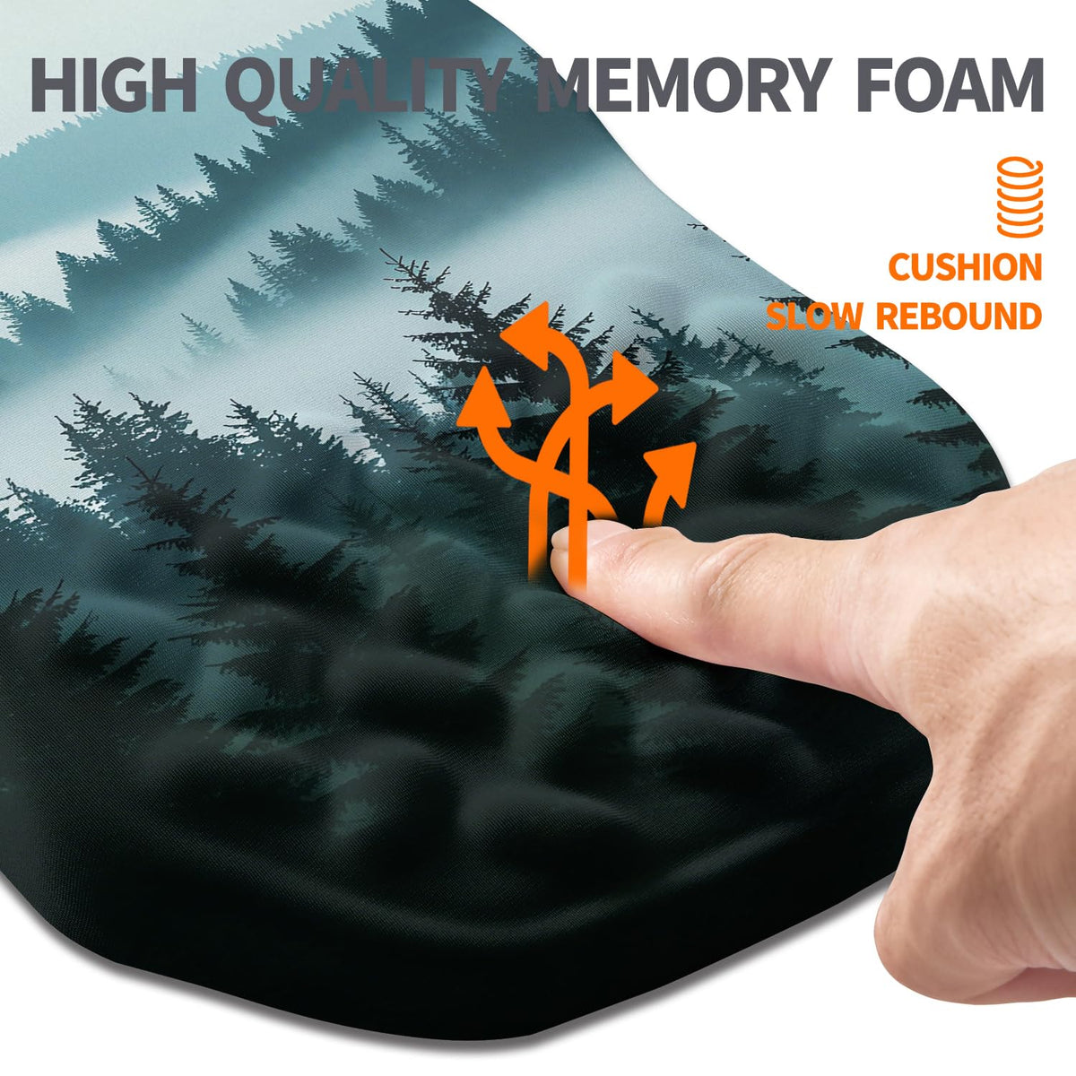 Armanza Ergonomic Slope Mouse Pad Wrist Support, Wrist Rest Mousepad for Carpal Tunnel Pain Relief