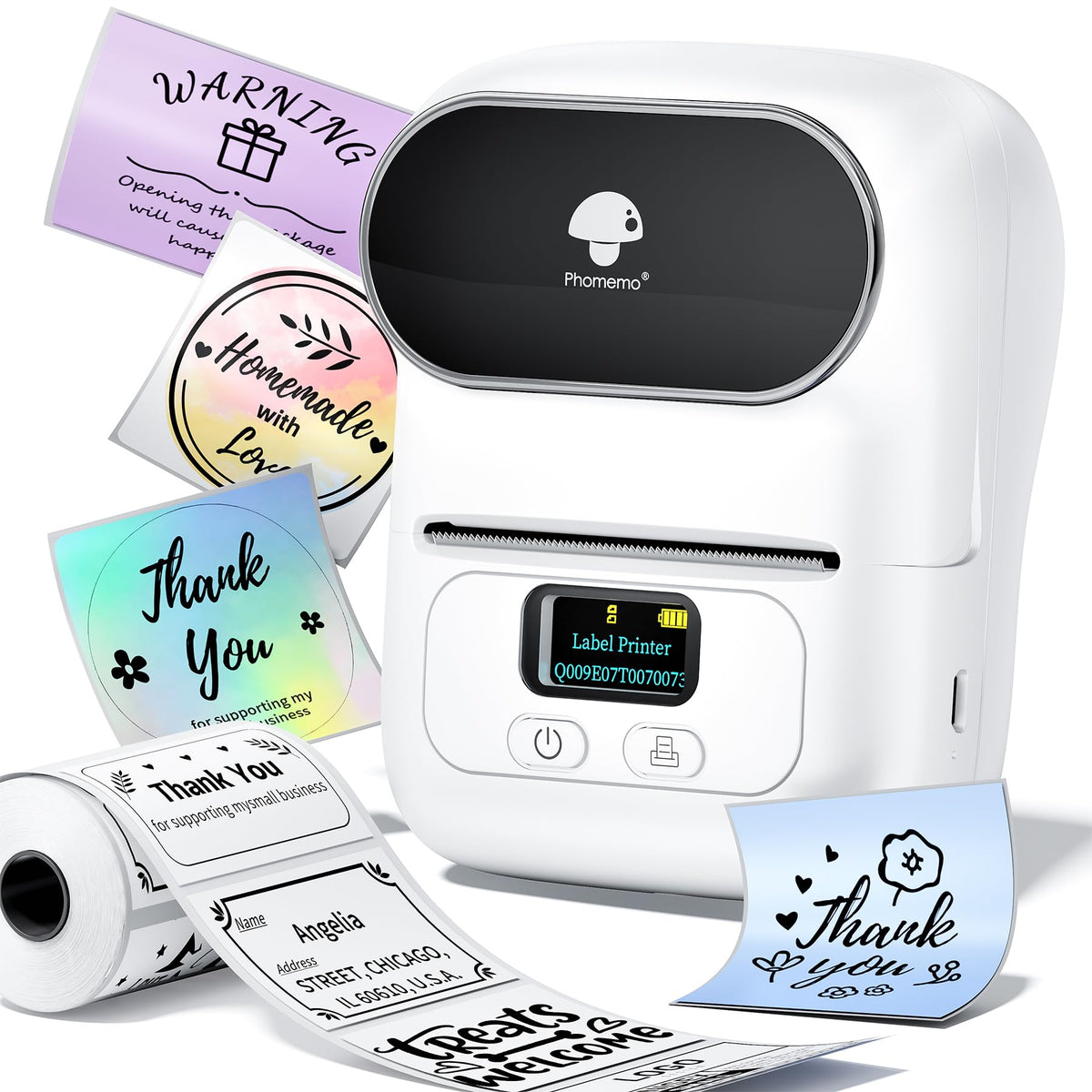 M110 Label Makers - Portable Bluetooth Thermal Label Maker Machine