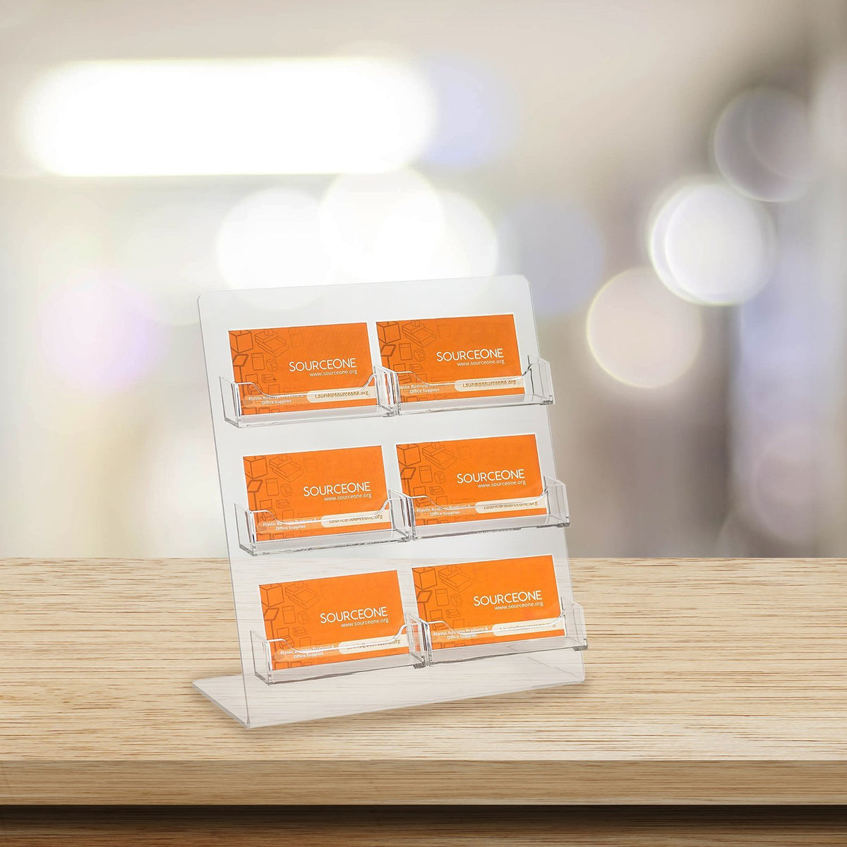 Source One Premium Counter Top Business Card Holder/Gift Card Display