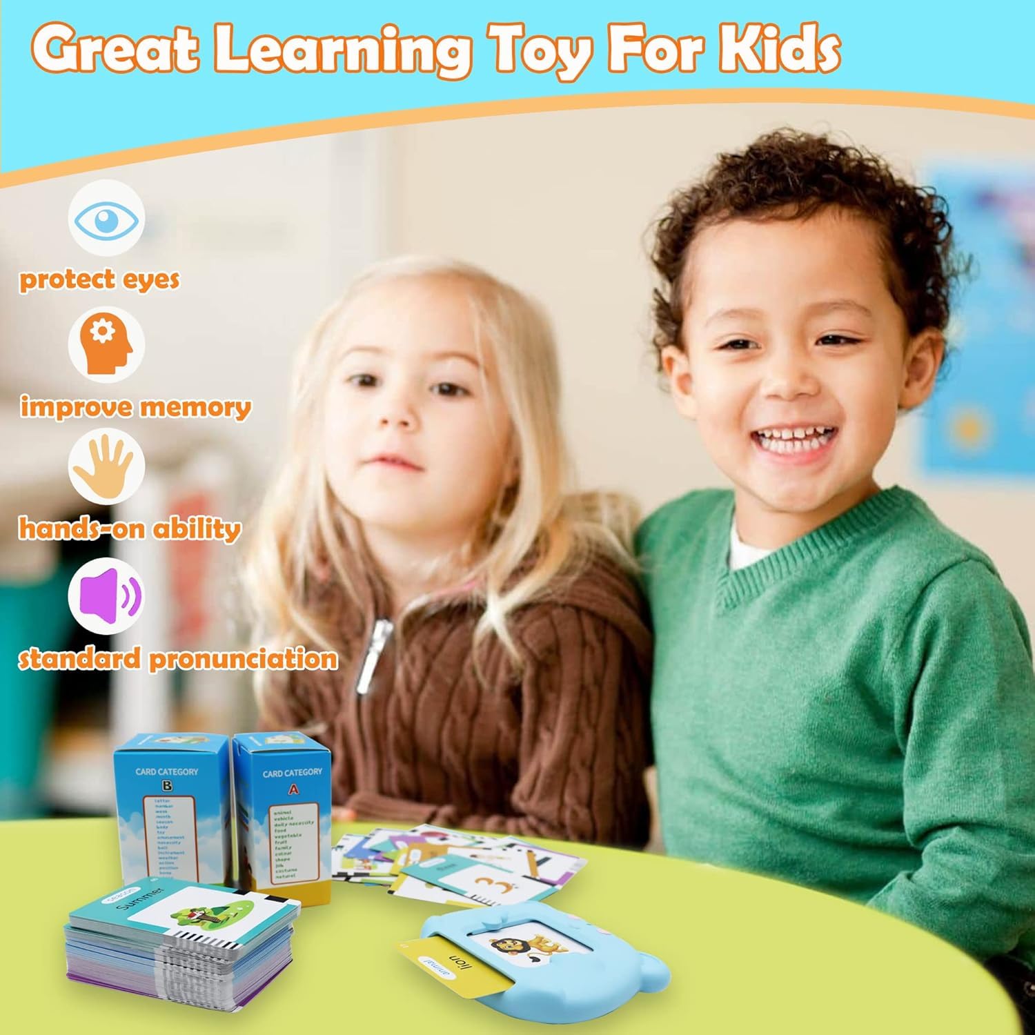 MAYAPHILOS 510 Words English and Korean Talking Flash Cards Bilingual