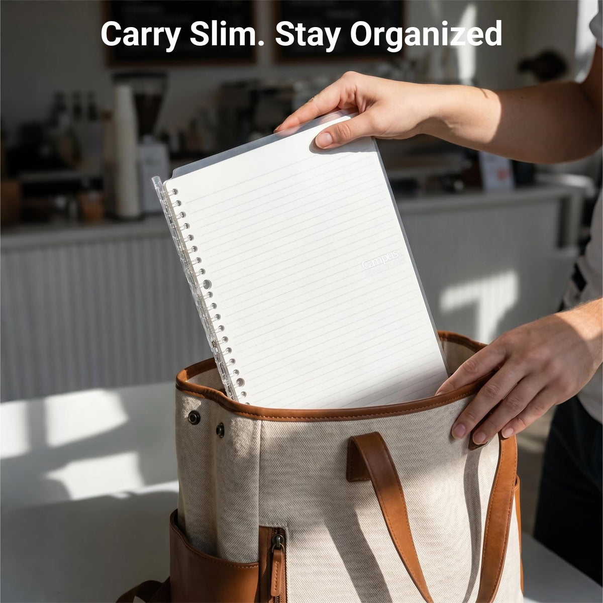 Kokuyo Campus 3 Pack Spiral Binder Notebooks, B5 Refillable Notebooks Smart Ring Binder 25 Sheets