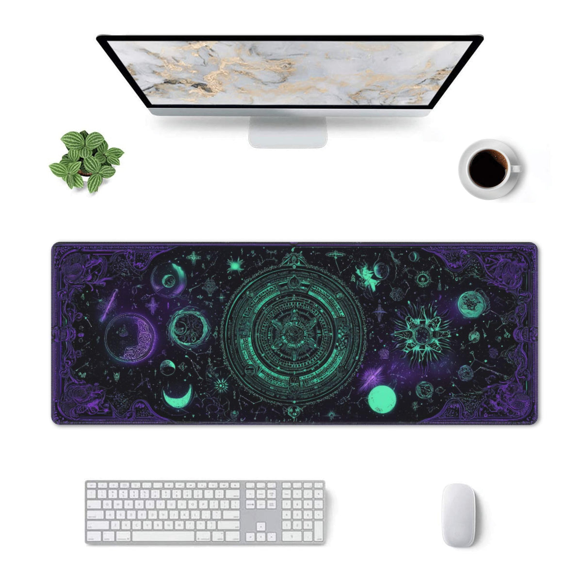 Goth Mouse Pad Extended Large Gaming Mouse Pad XL Stitched Edges for Gamer Home Office 31.5 X 11.8