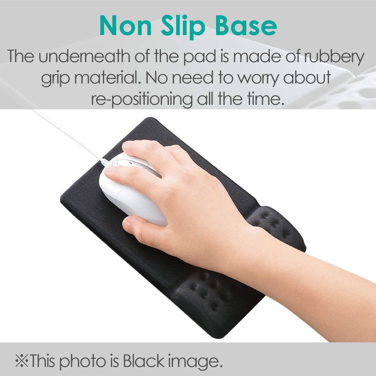 ELECOM Mouse Pad with Wrist Rest"Comfy" Stable Control/Ergonomic Design/Reduce Wrist Fatigue/Memory