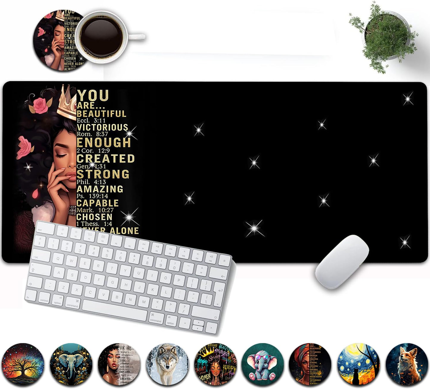 Large Mouse Pad, 31.5 x 11.8in Extended Gaming Mouse Pad with Stitched Edges,XXL Mousepad Protector