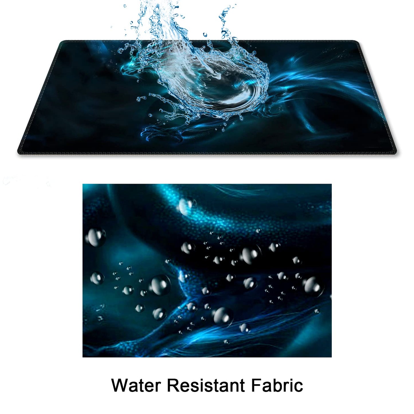 Meffort Inc Extended XXL Mouse Pad Thick Water Resistance Desk Mat with Non-Slip Rubber Pad for