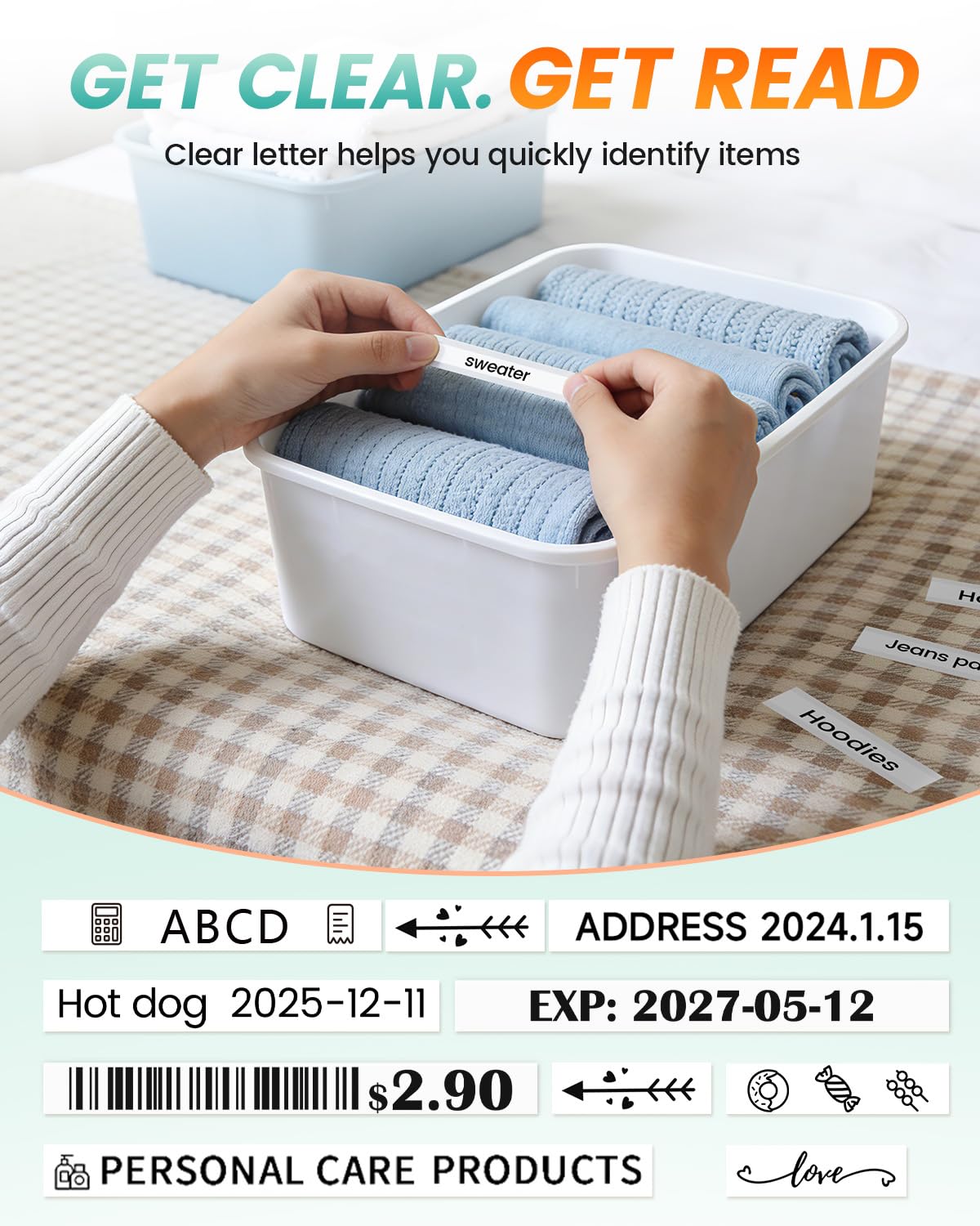 3.5mm 0.13'' Label Maker Tape Replacement for Brother TZe-N201 TZeN201
