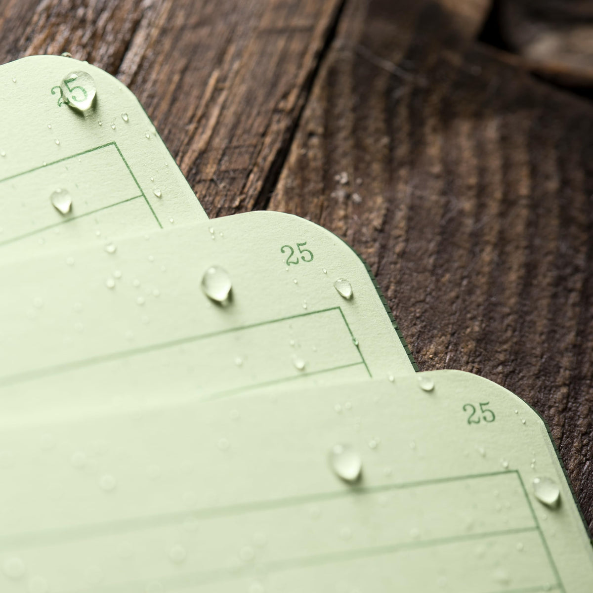 Rite in the Rain Weatherproof Mini Stapled Notebook, 3.25" x 4.625", Green Cover, Universal