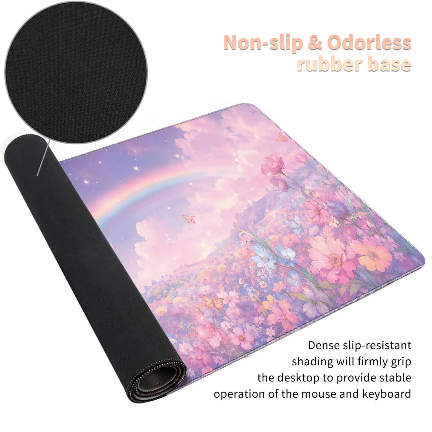 Desk Mat Large Gaming Mouse Pad + Coaster