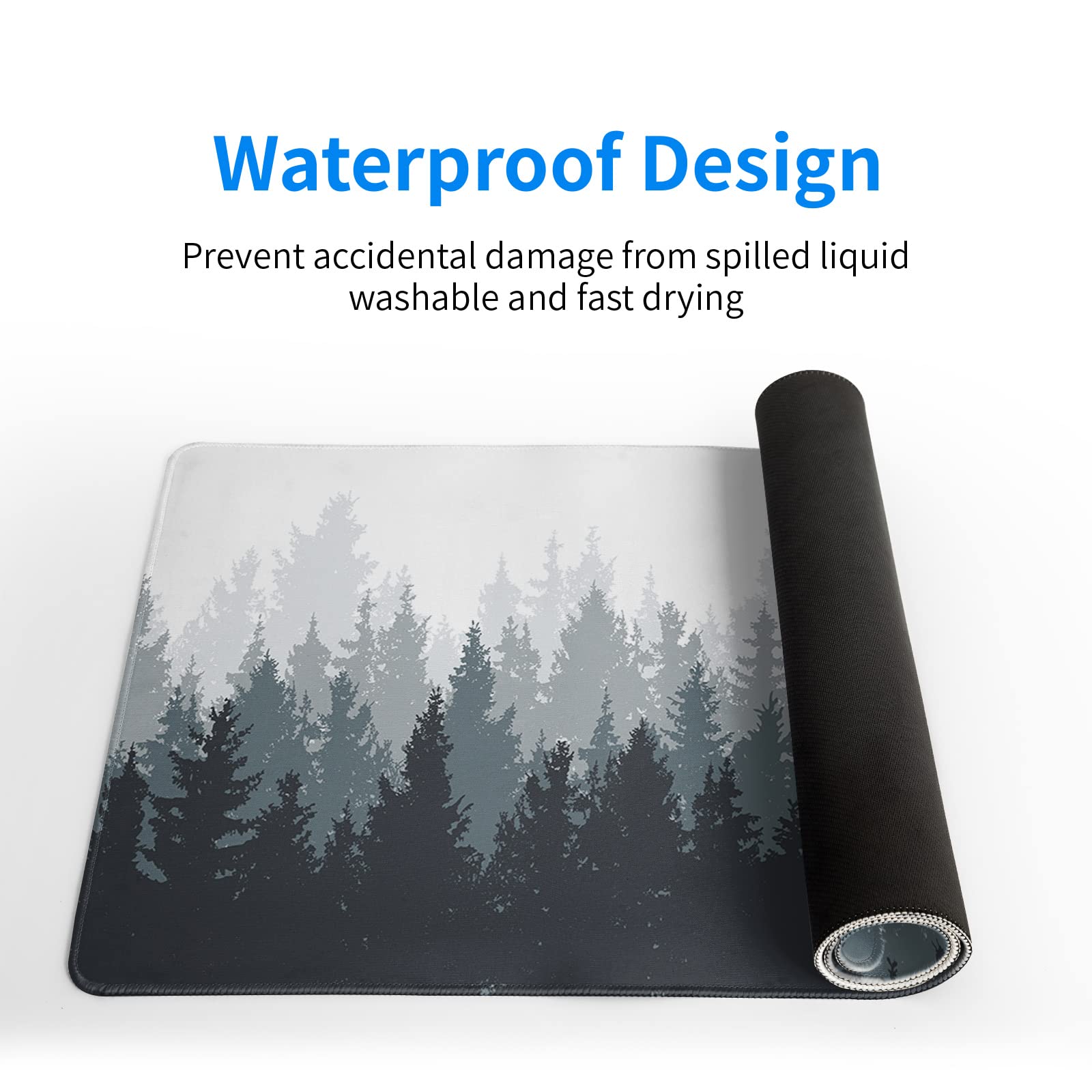 Desk Mat,Large Mouse Pad 31.5x11.8 Inch XL Extended Gaming Mouse Pad Mat with Non-Slip Base