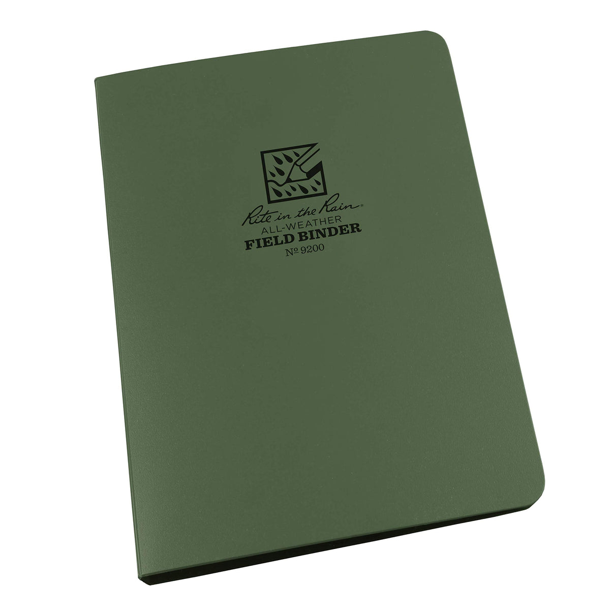 Rite In The Rain Weatherproof 1/2" Ring Binder, 5.625" x 7.875", Green Binder (No. 9200)