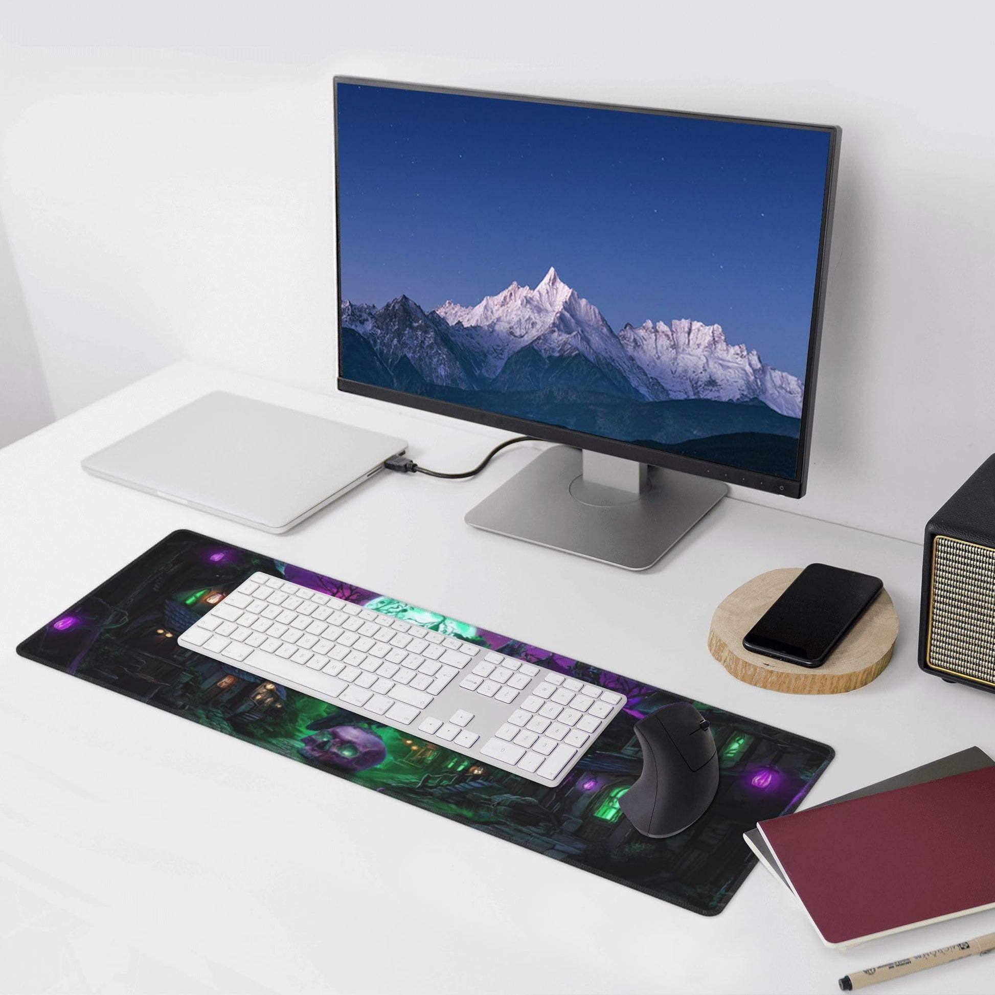 Halloween Mouse Pad Extended Large Gaming Mouse Pad XL Stitched Edges for Gamer Home Office 31.5 X