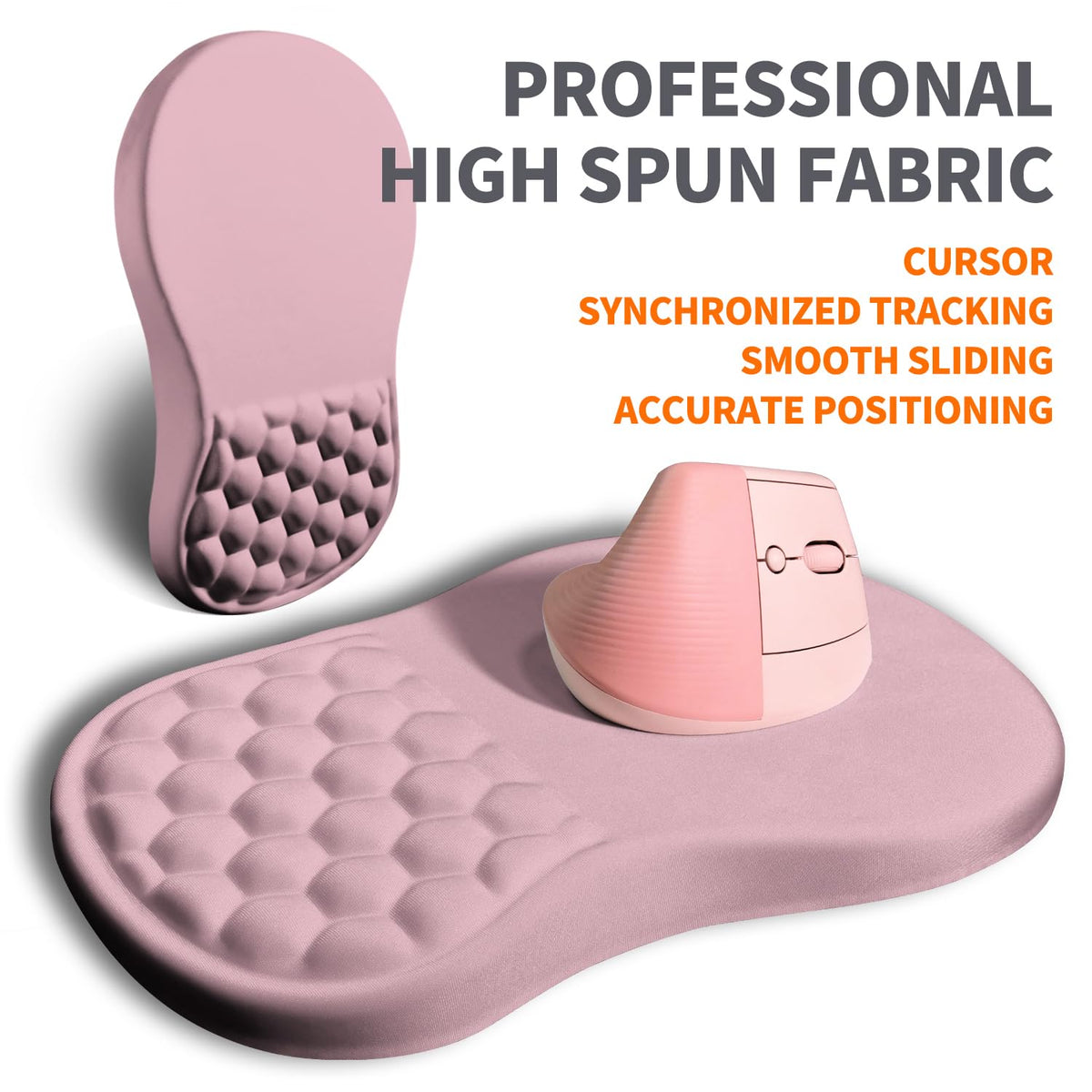 Armanza Ergonomic Joint Wrist Support Mouse Pad with Memory Foam Cushion Massage Bump, Carpal