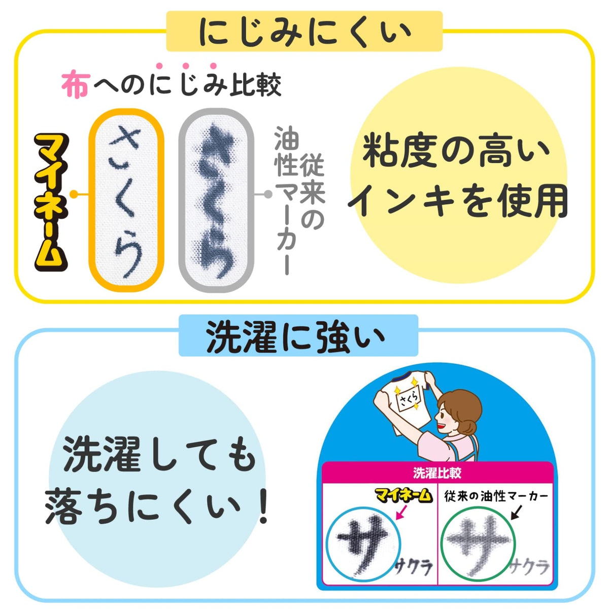 YKT3-P Sakura Color preface for my name twin 3P black (japan import)