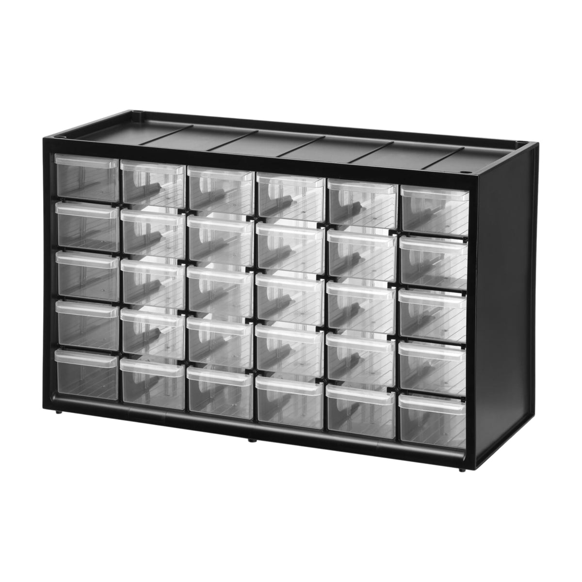 Stanley 1-93-980 Storage Box with compartments, Black/Transparent
