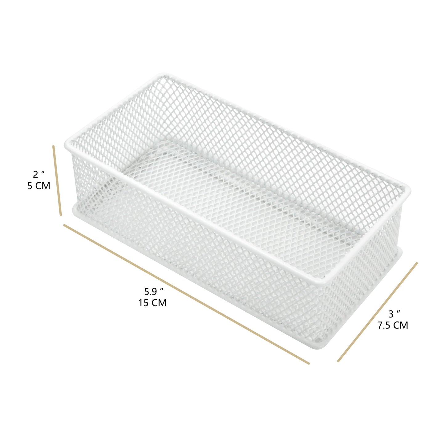 Annova Mesh Stackable Drawer Cabinet and Shelf Organizer Bins Storage Basket School Office Supply
